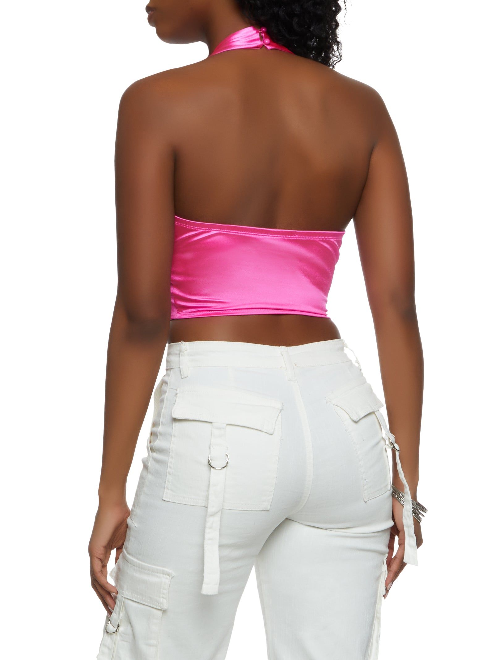 Hook and Eye Halter Crop Top sold by Rainbow product image thumbnail 2