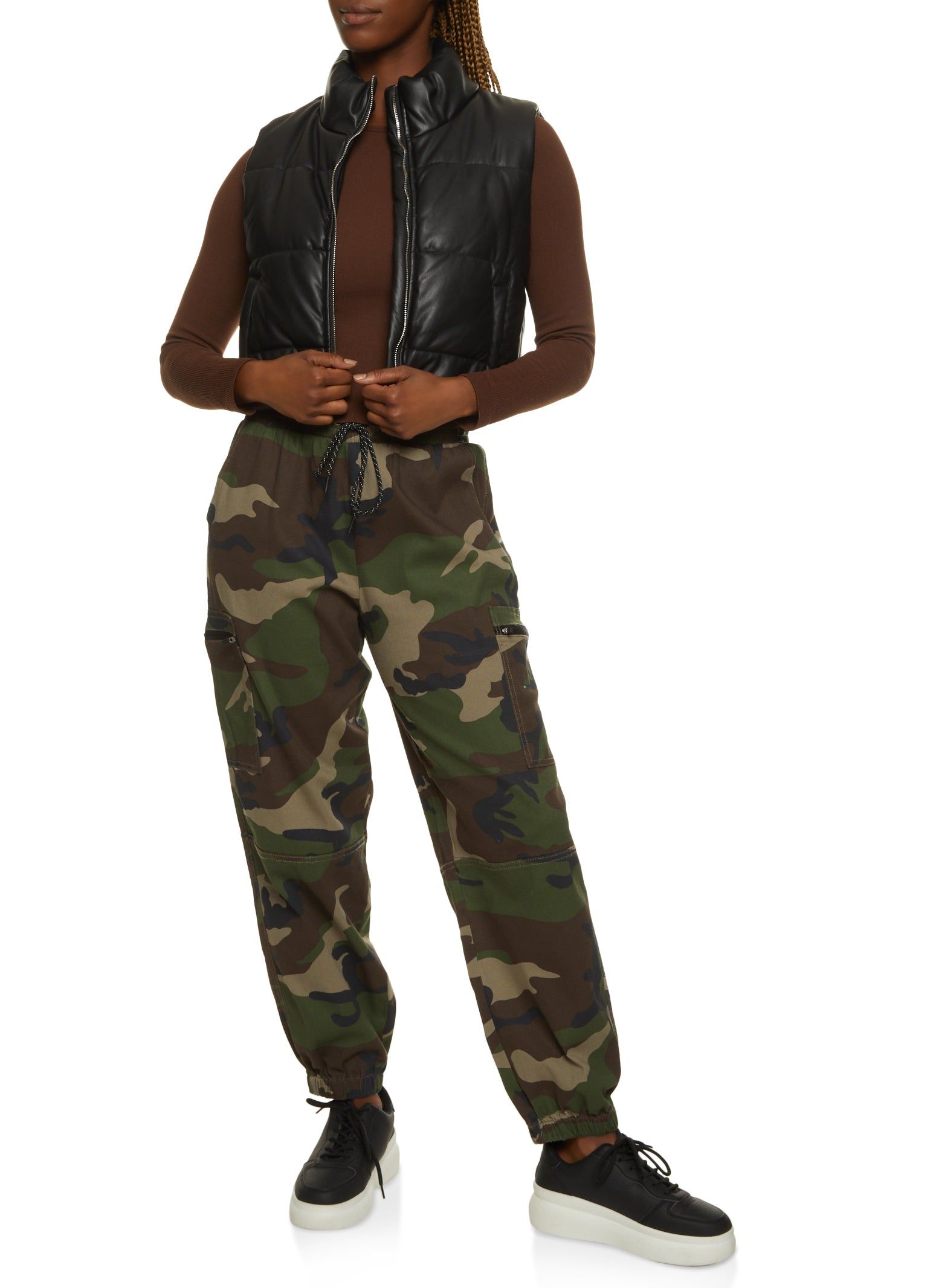 Twill Camo Drawstring Joggers sold by Rainbow product image thumbnail 2