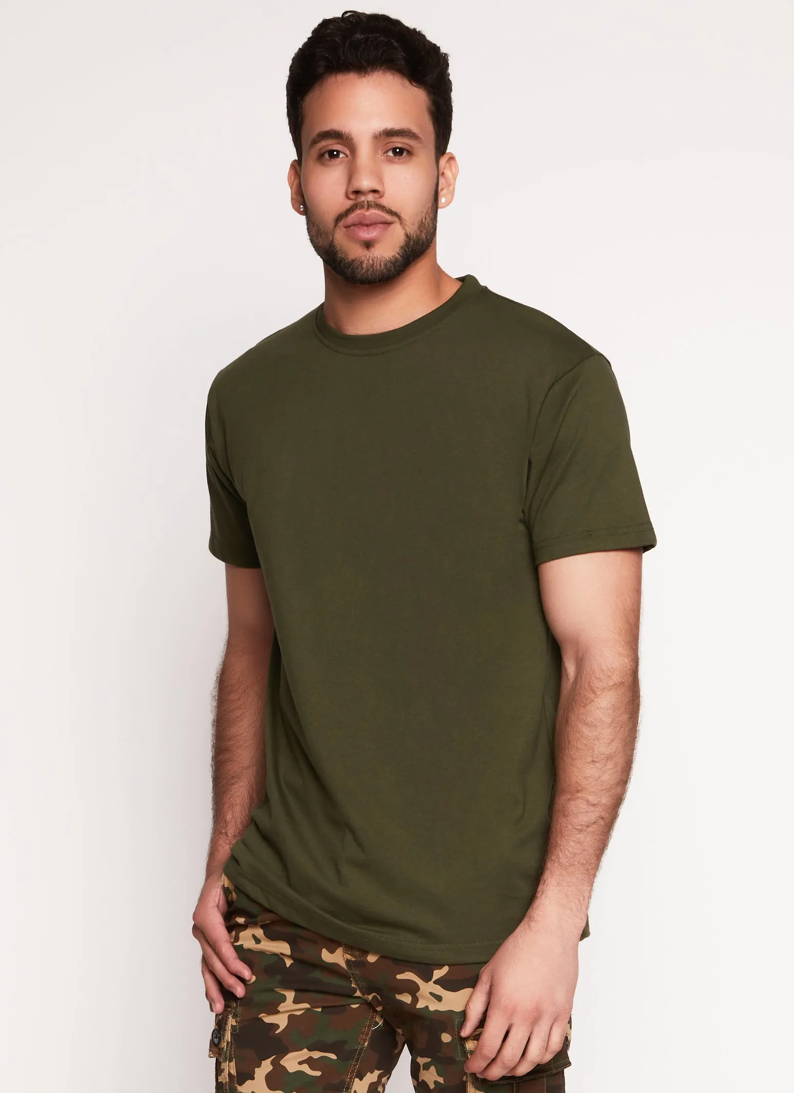 Mens Basic Crew Neck T Shirt sold by Rainbow