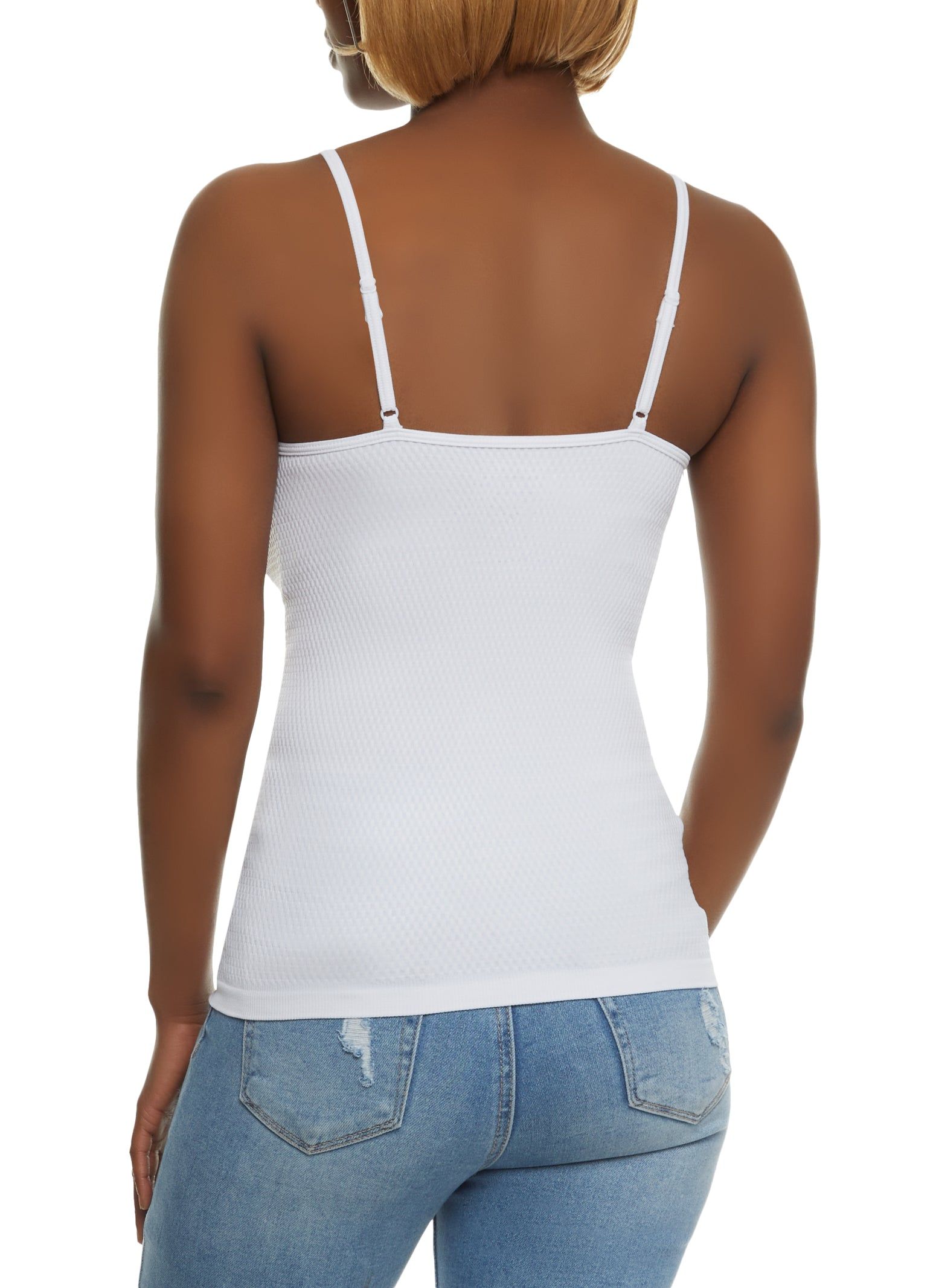 Solid Seamless Textured Cami sold by Rainbow product image thumbnail 2