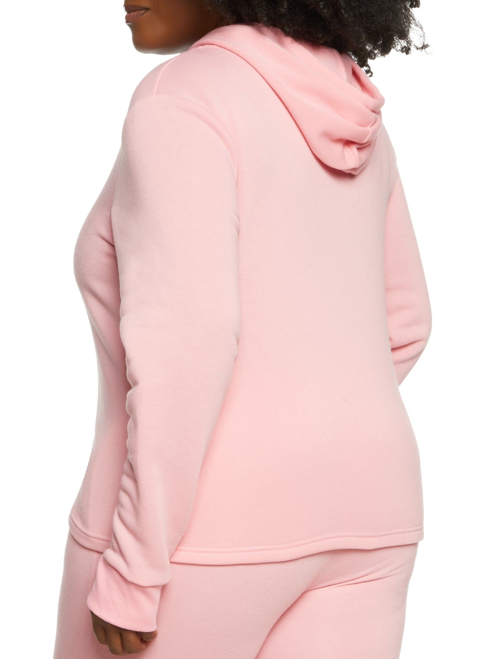 Plus Size Solid Pullover Hoodie sold by Rainbow product image thumbnail 3