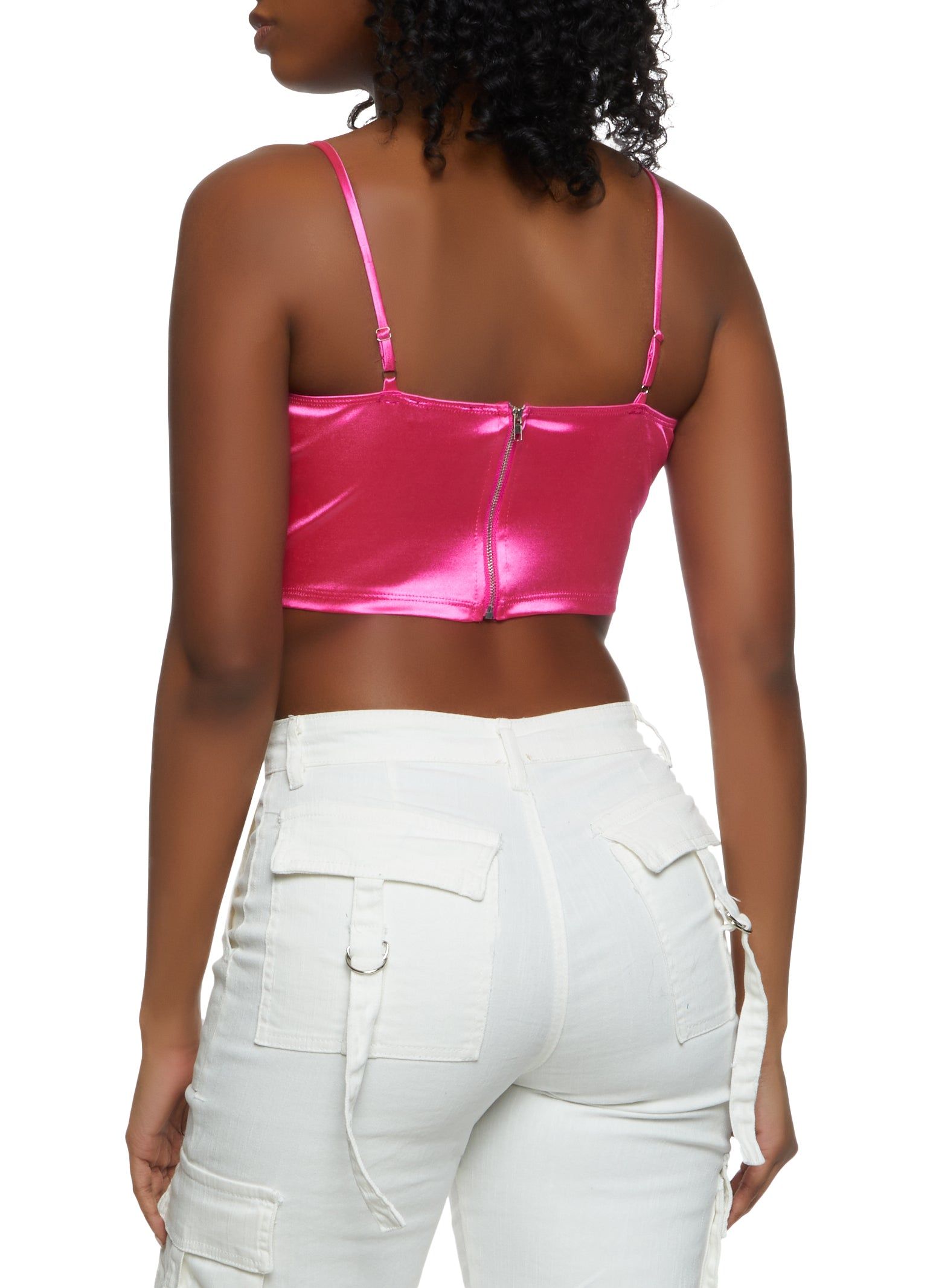 Mesh Detail Crop Bustier Top sold by Rainbow product image thumbnail 2
