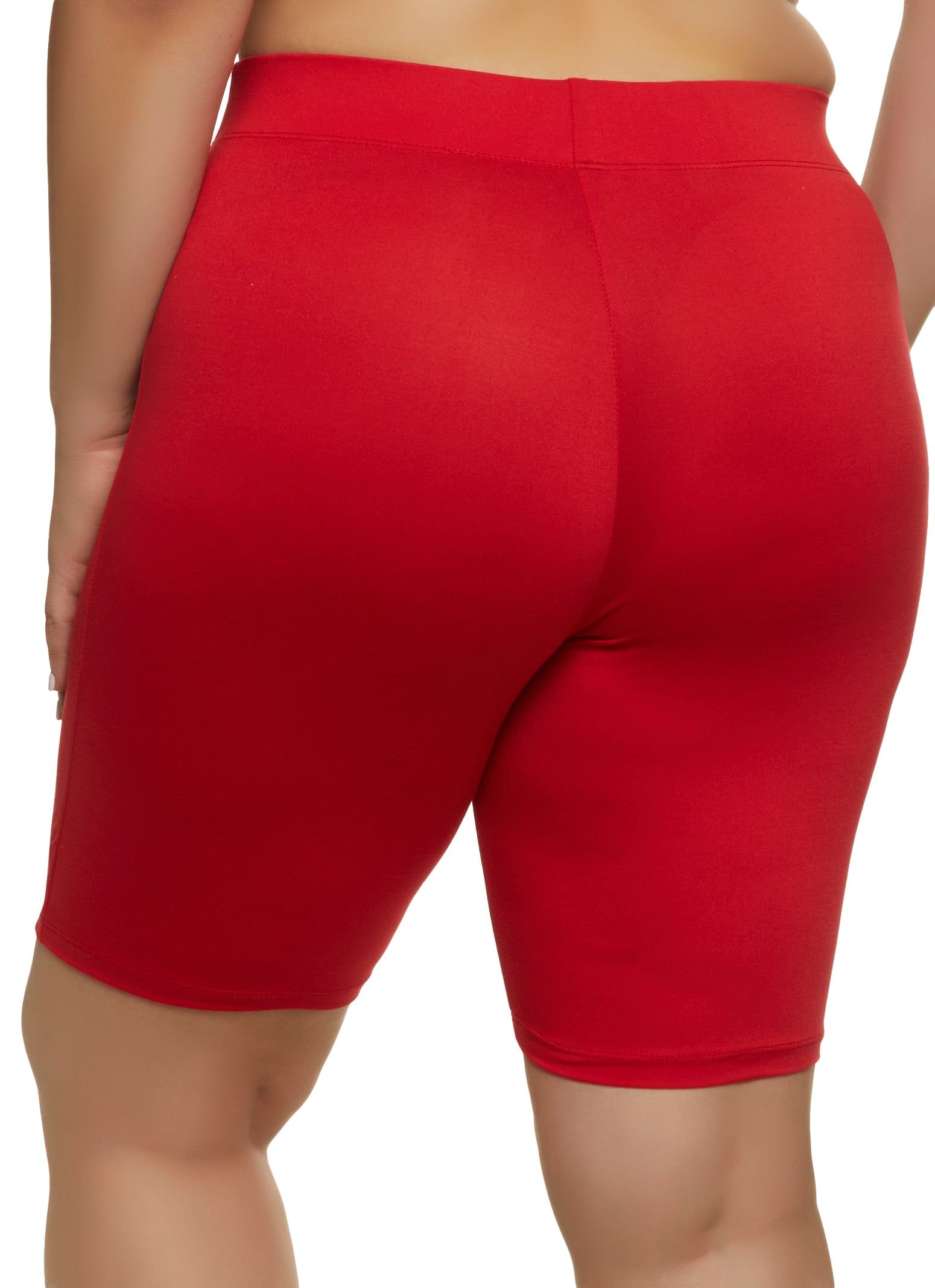 Plus Size Lace Up Detail Biker Shorts sold by Rainbow product image thumbnail 2