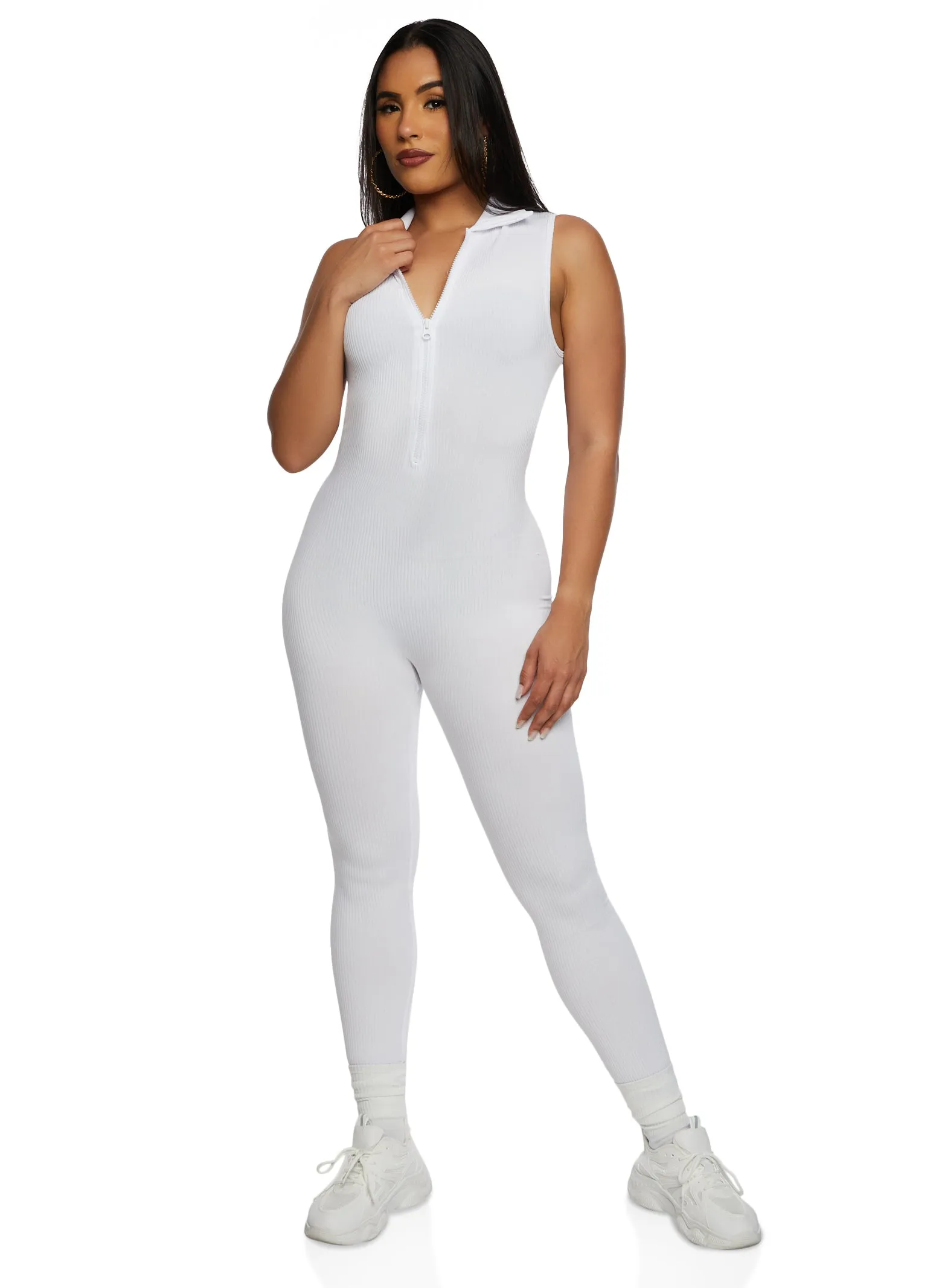 Seamless Half Zip Collared Catsuit sold by Rainbow product image thumbnail 2