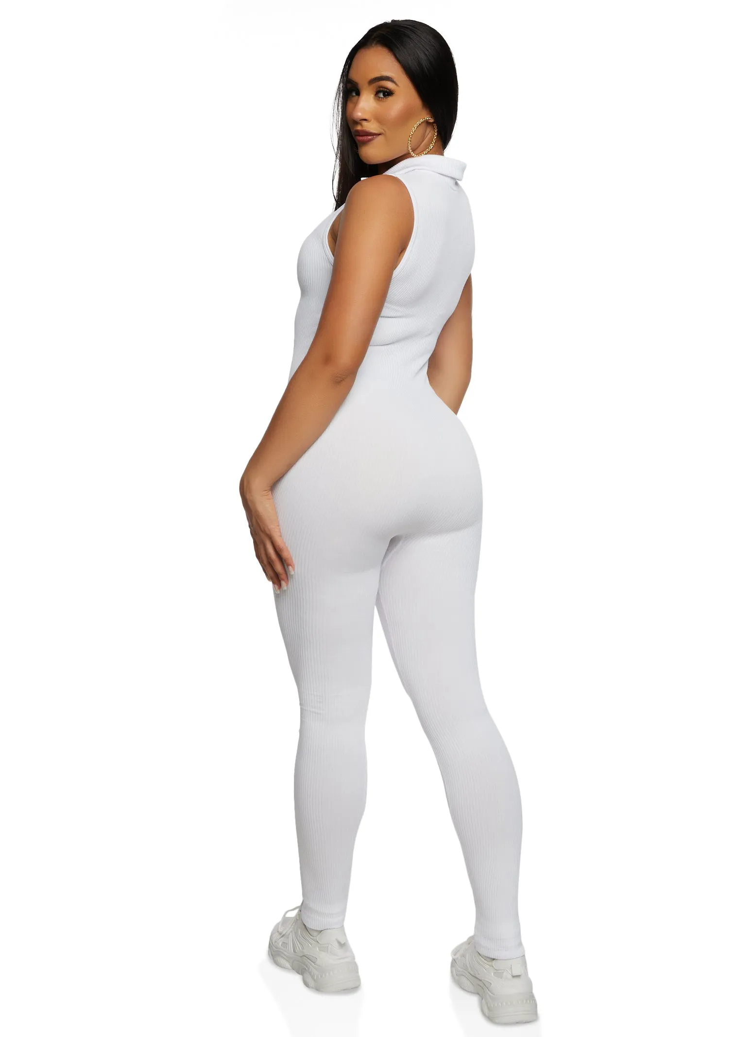 Seamless Half Zip Collared Catsuit sold by Rainbow product image thumbnail 3