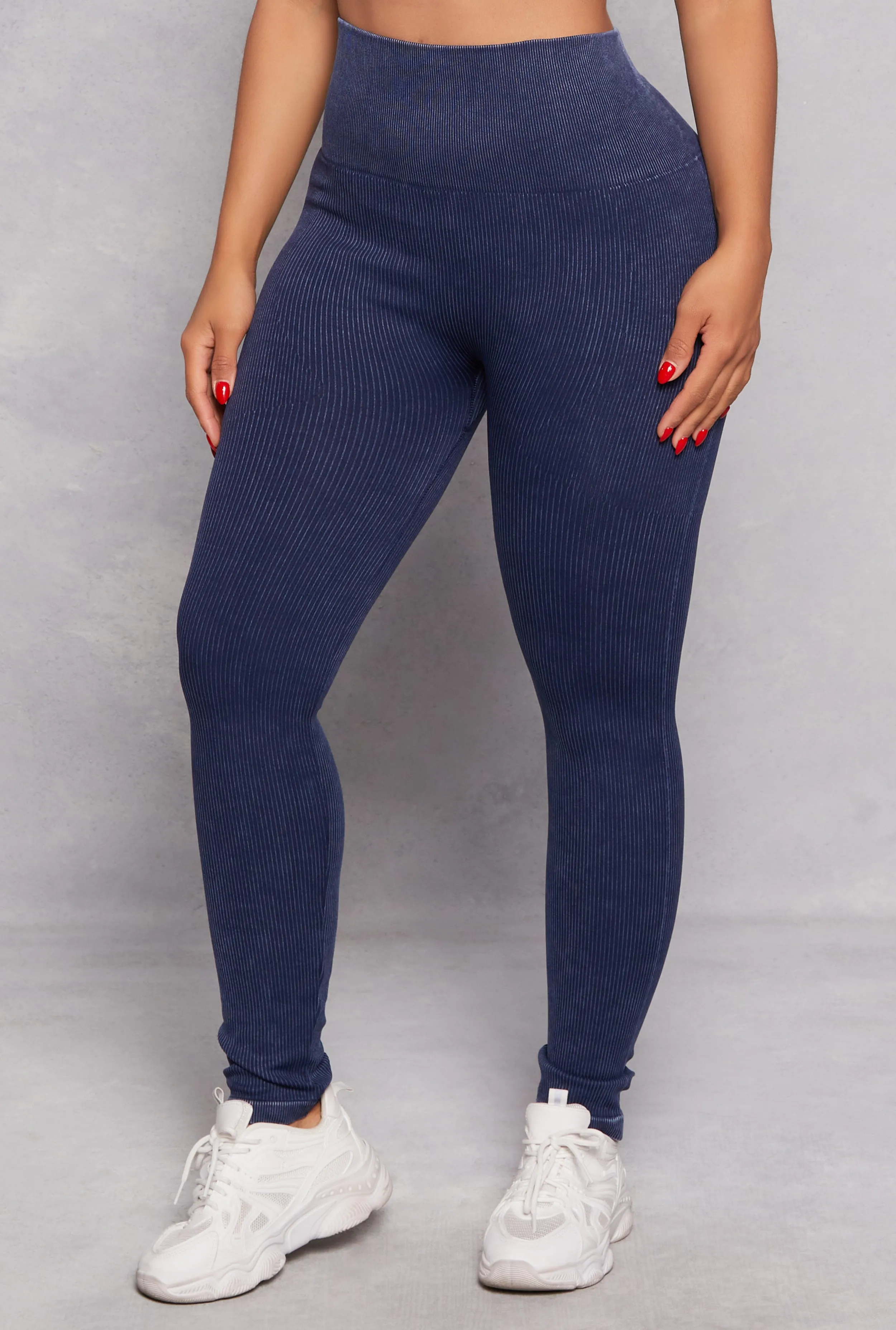Daisy Seamless Ribbed High Waisted Leggings sold by Rainbow product image thumbnail 2