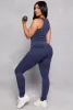 Daisy Seamless Ribbed High Waisted Leggings sold by Rainbow