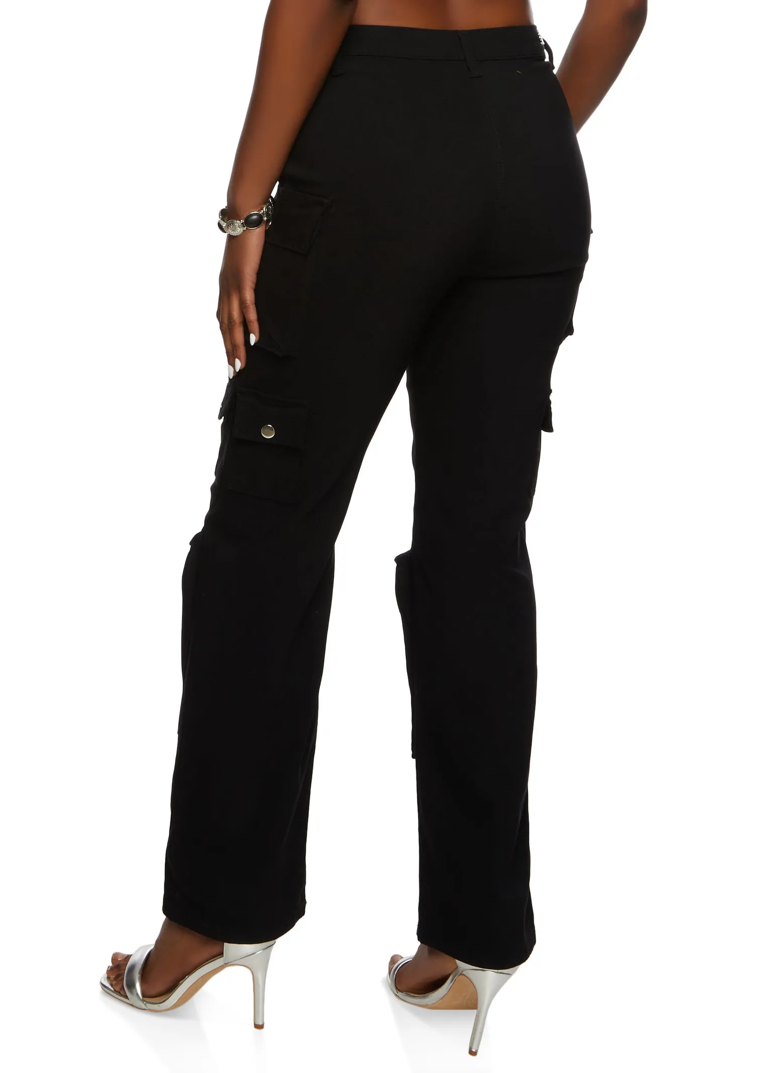 Wide Leg Cargo Pocket Palazzo Trousers sold by Rainbow product image thumbnail 2