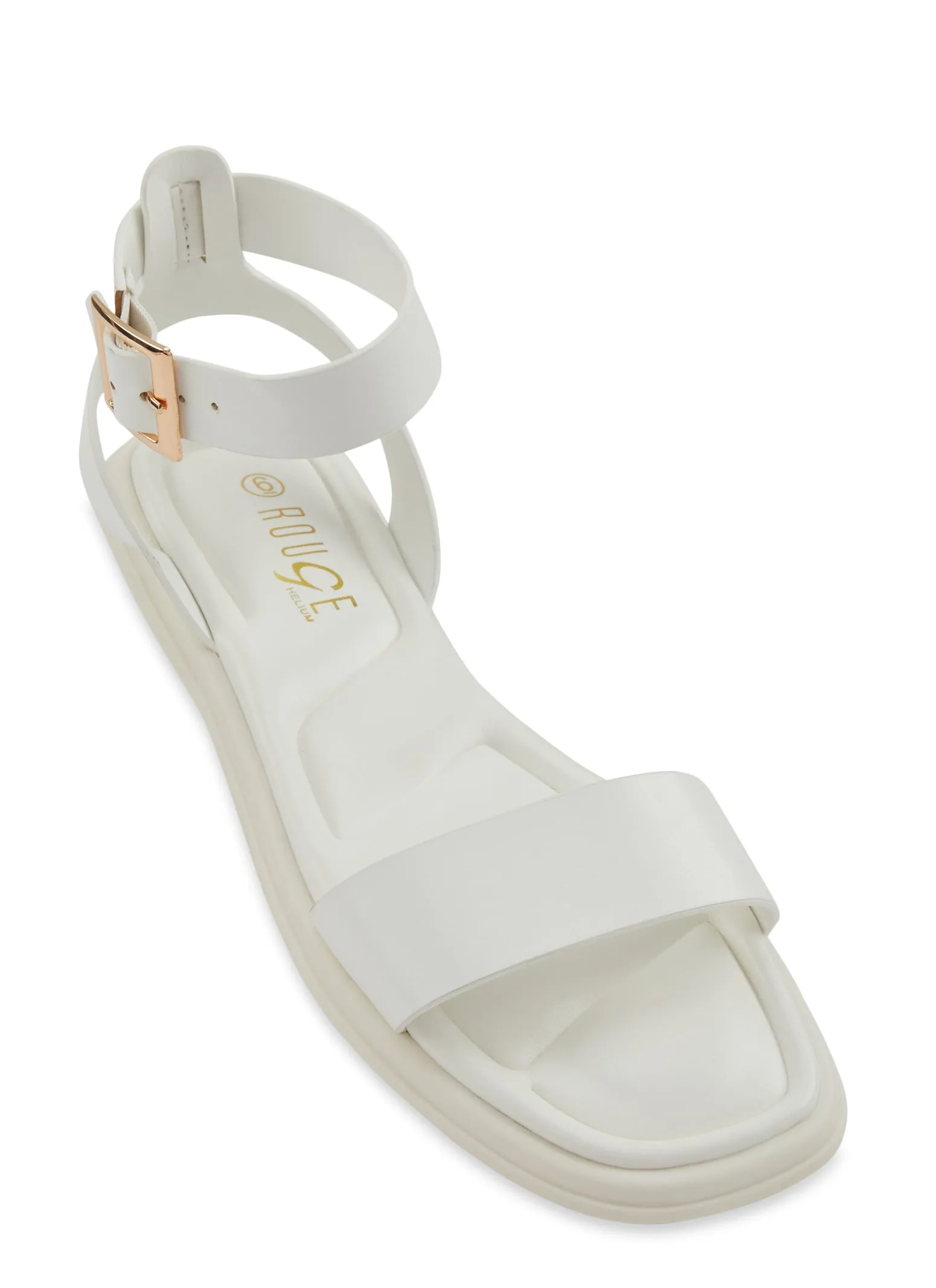 Quilted Sole Ankle Strap Sandals sold by Rainbow