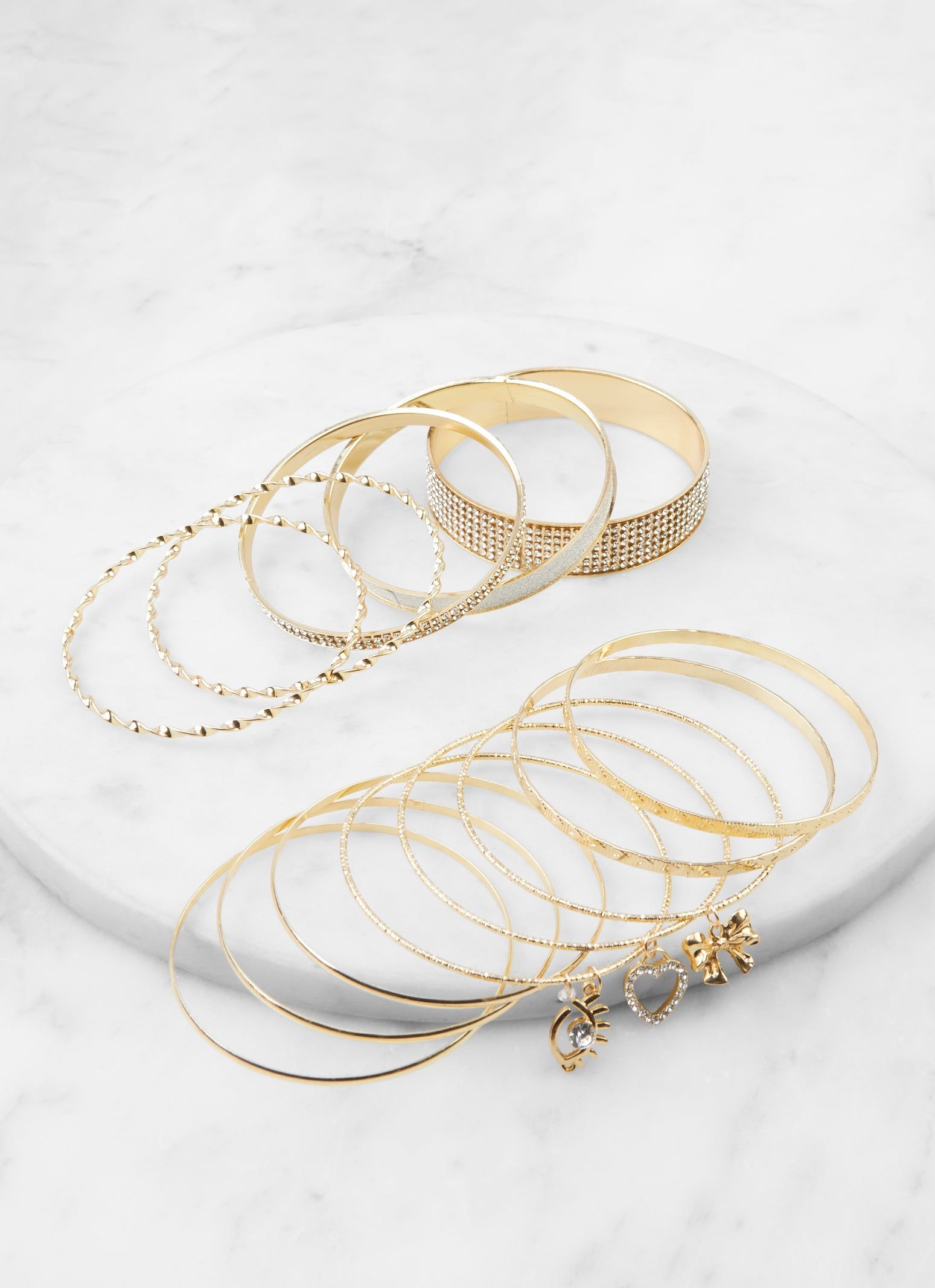 Cubic Zirconia Charm Bangles Set of 13 sold by Rainbow product image thumbnail 2