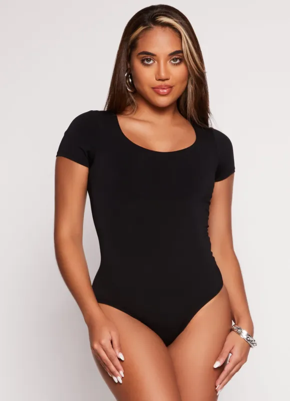 Short Sleeve Scoop Neck Bodysuit sold by Rainbow