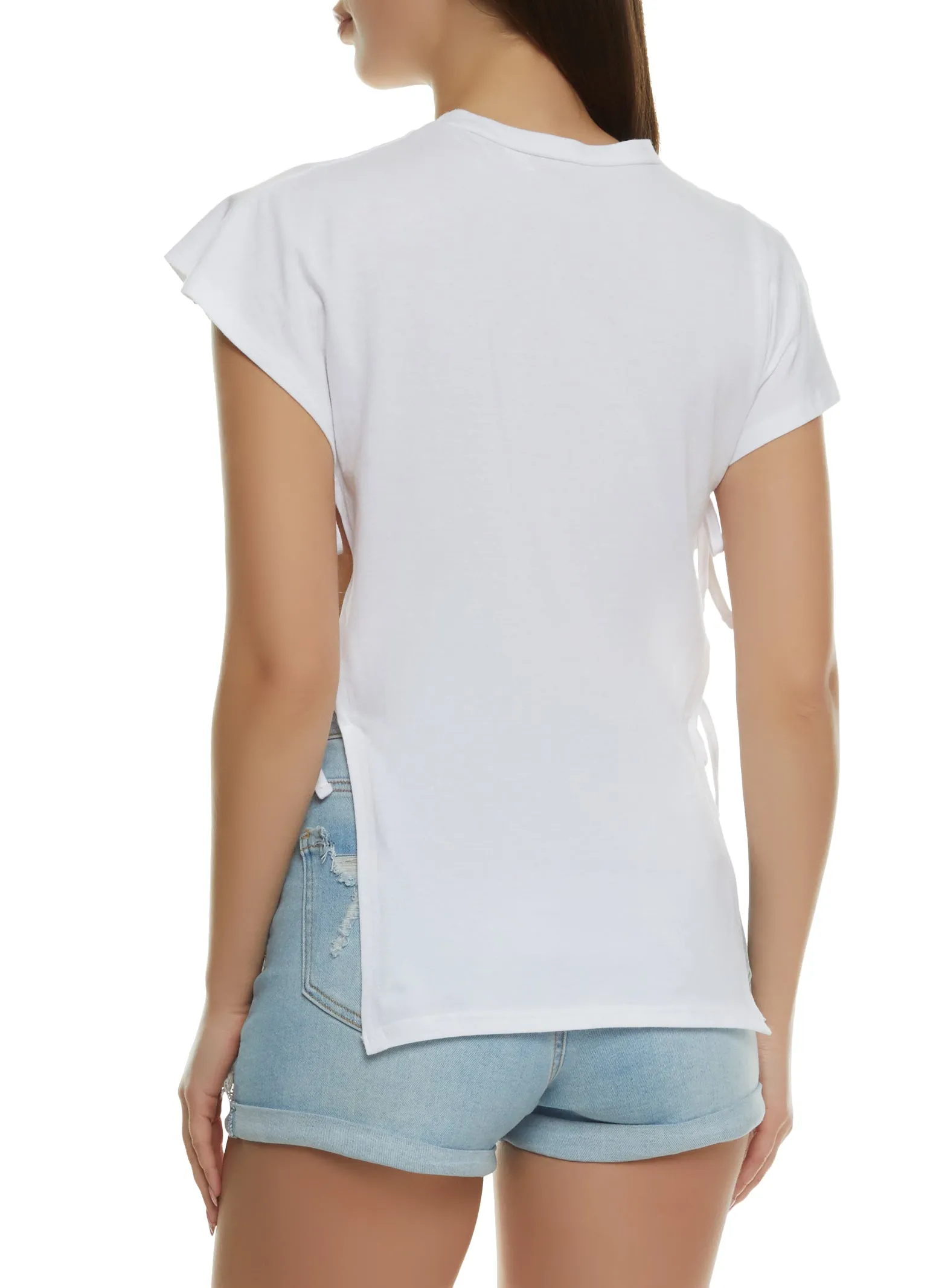 Boss Glitter Graphic Side Tie Tee sold by Rainbow product image thumbnail 2