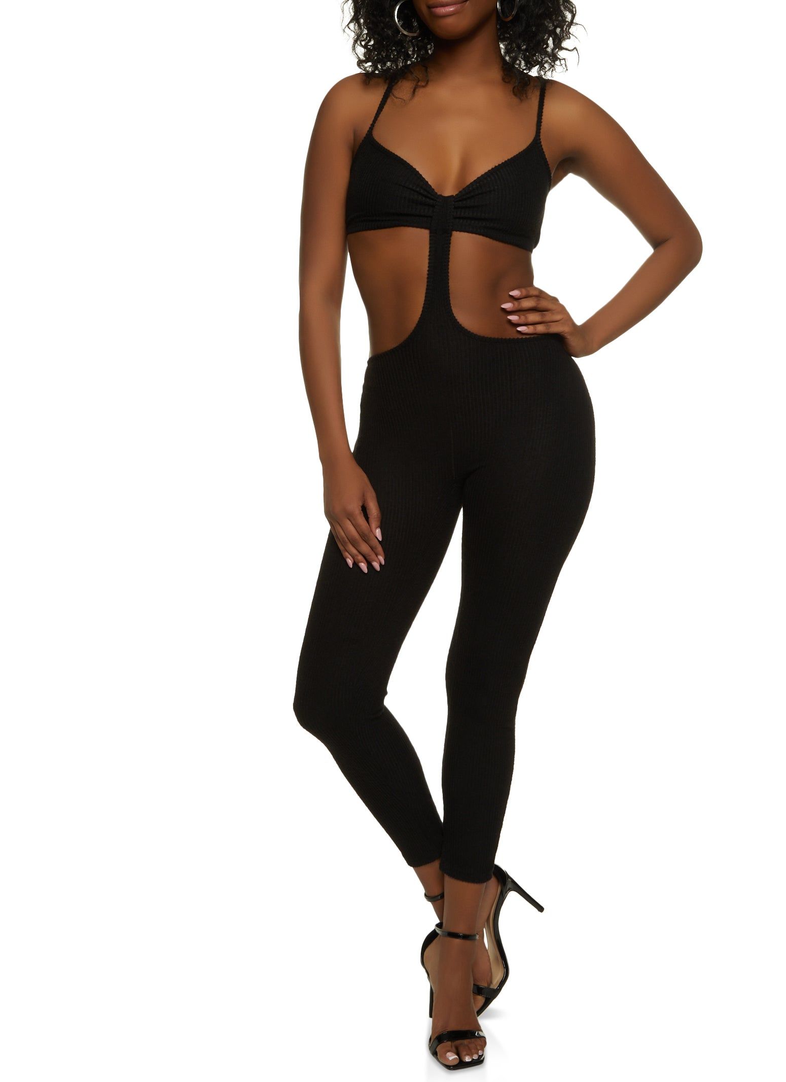 Solid Cut Out Jumpsuit sold by Rainbow product image thumbnail 2