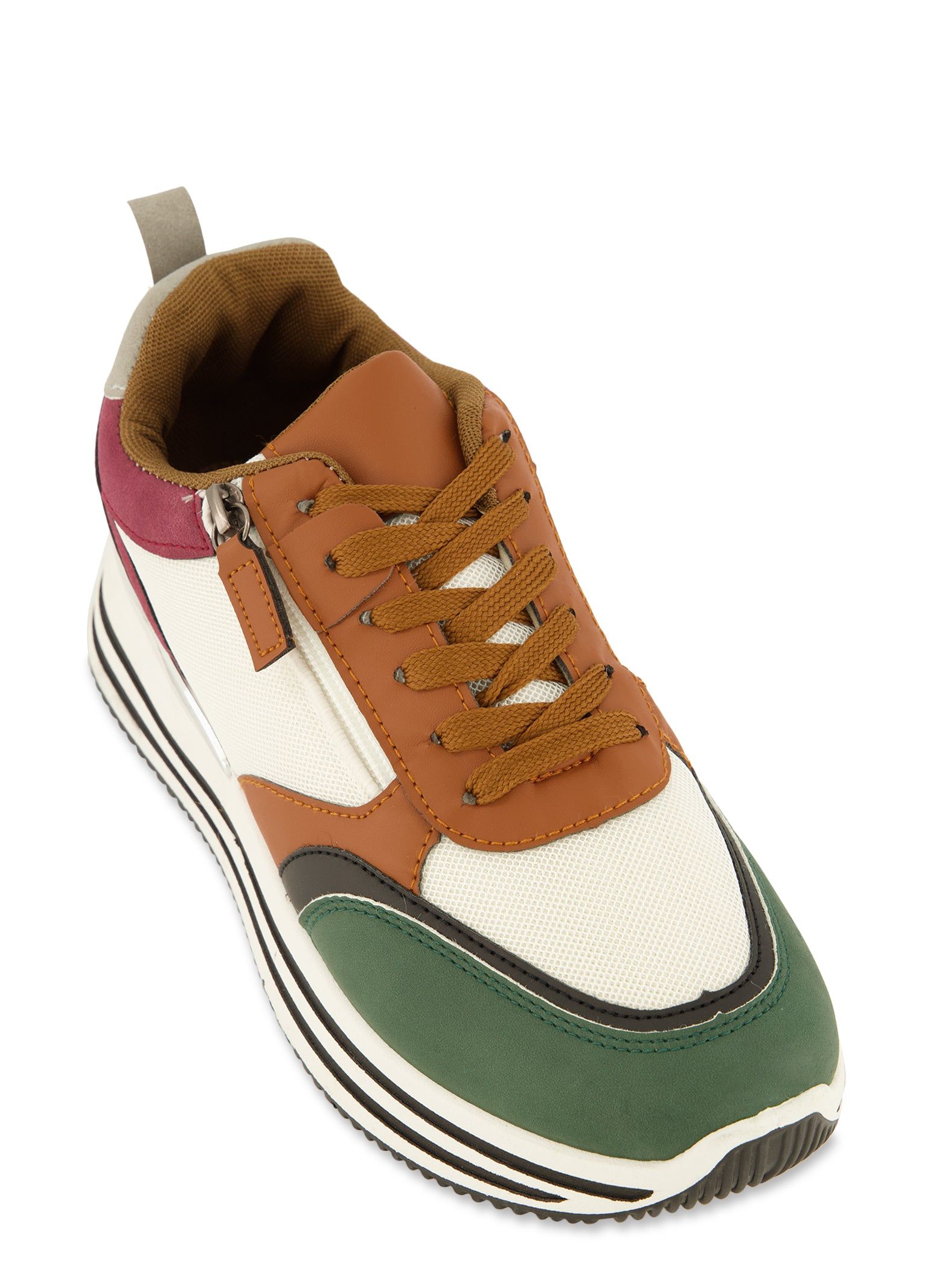 Color Blocked Platform Sneakers sold by Rainbow