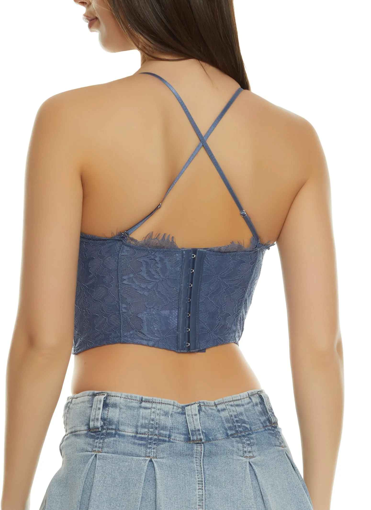 Floral Lace Hanky Hem Bustier Top sold by Rainbow product image thumbnail 5