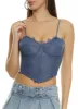 Floral Lace Hanky Hem Bustier Top sold by Rainbow
