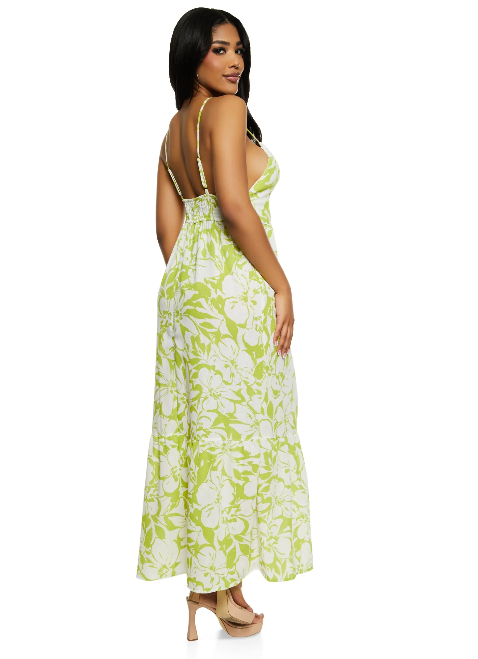 Haute Monde Floral V Neck Maxi Sundress sold by Rainbow product image thumbnail 3
