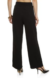 Crepe Knit High Waist Wide Leg Pants sold by Rainbow