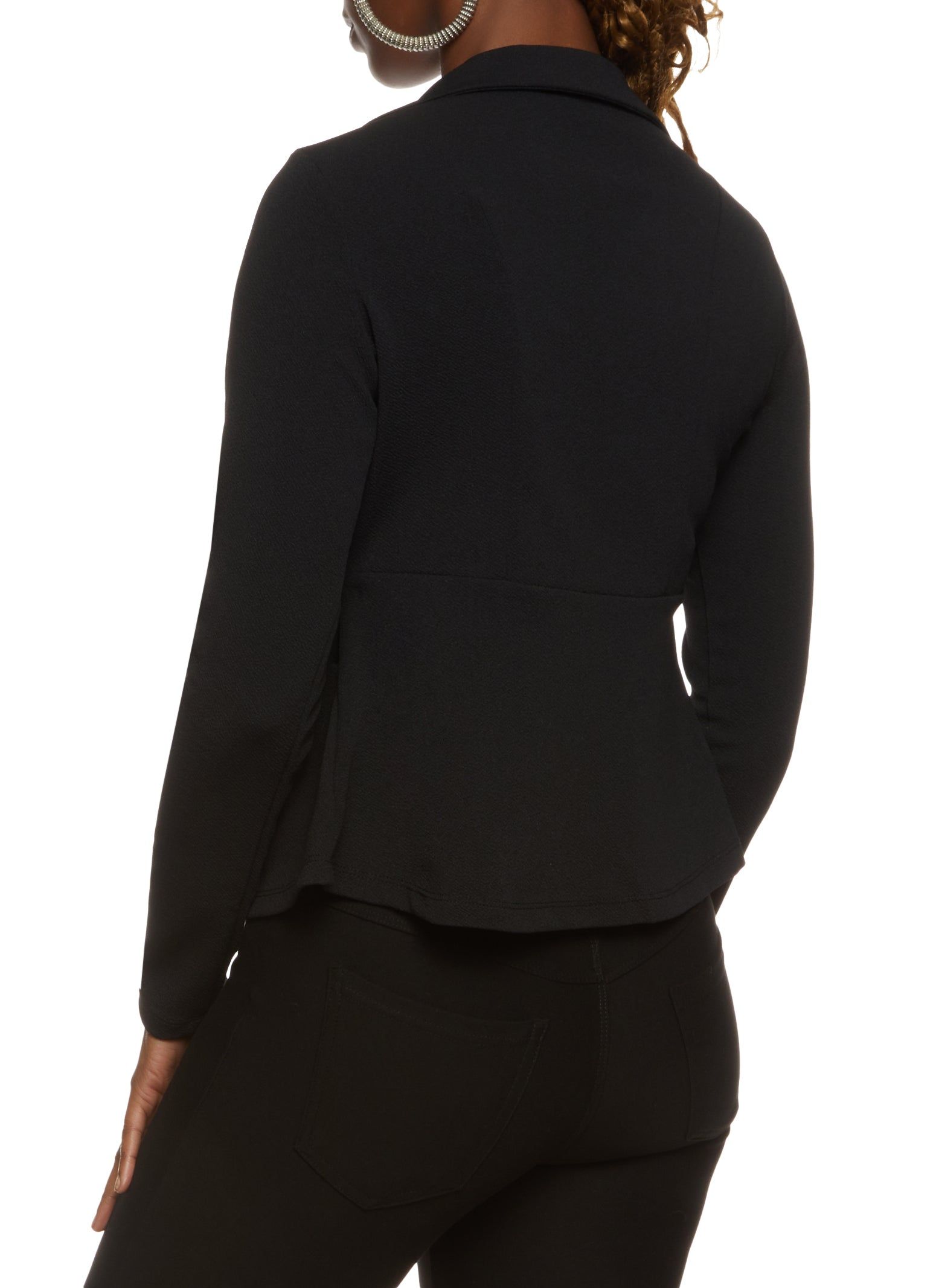 Crepe Knit Cropped Blazer sold by Rainbow product image thumbnail 2