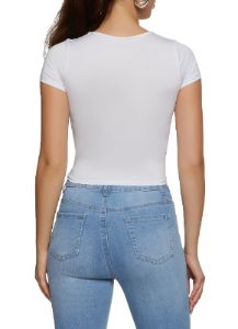 Seamless Double Layered Crew Neck Crop Top sold by Rainbow