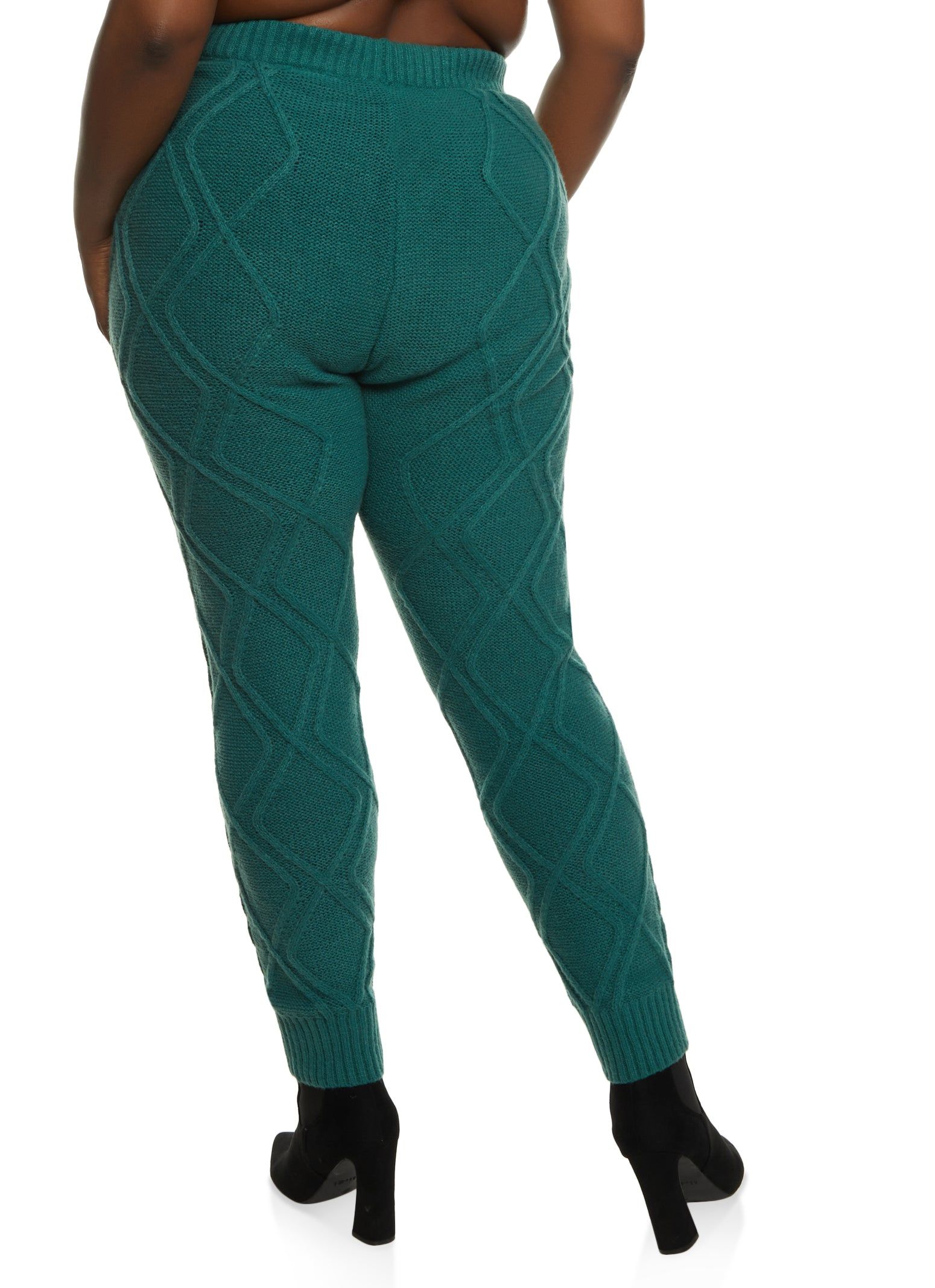 Plus Size Cable Knit High Waist Pants sold by Rainbow product image thumbnail 2