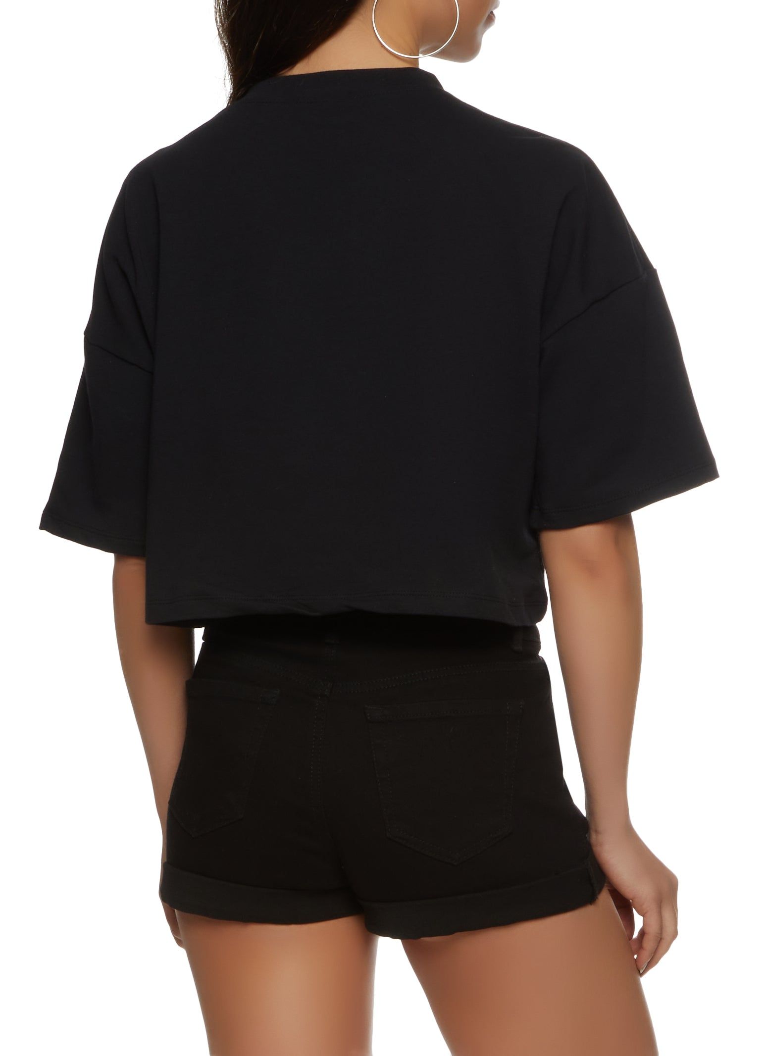 Brooklyn Rhinestone Cropped Graphic Tee sold by Rainbow product image thumbnail 2