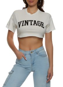 Vintage Cropped Tee sold by Rainbow