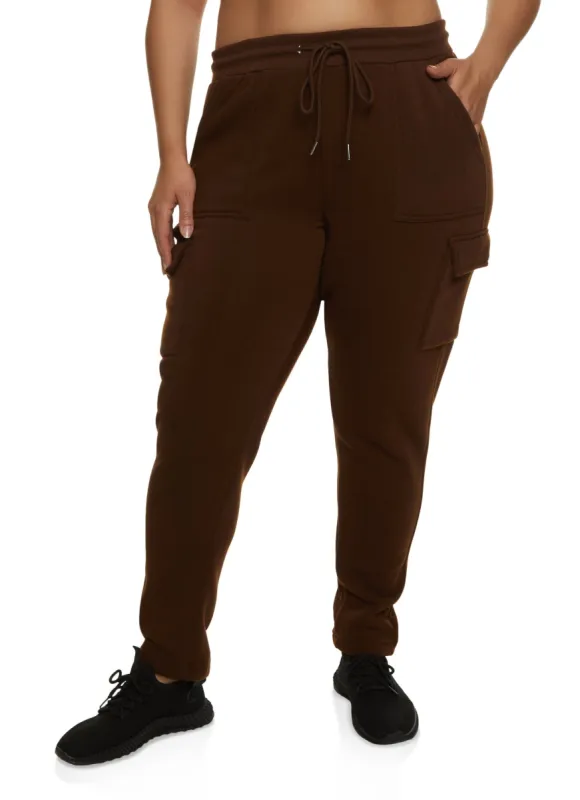 Plus Size Drawstring Cargo Joggers sold by Rainbow