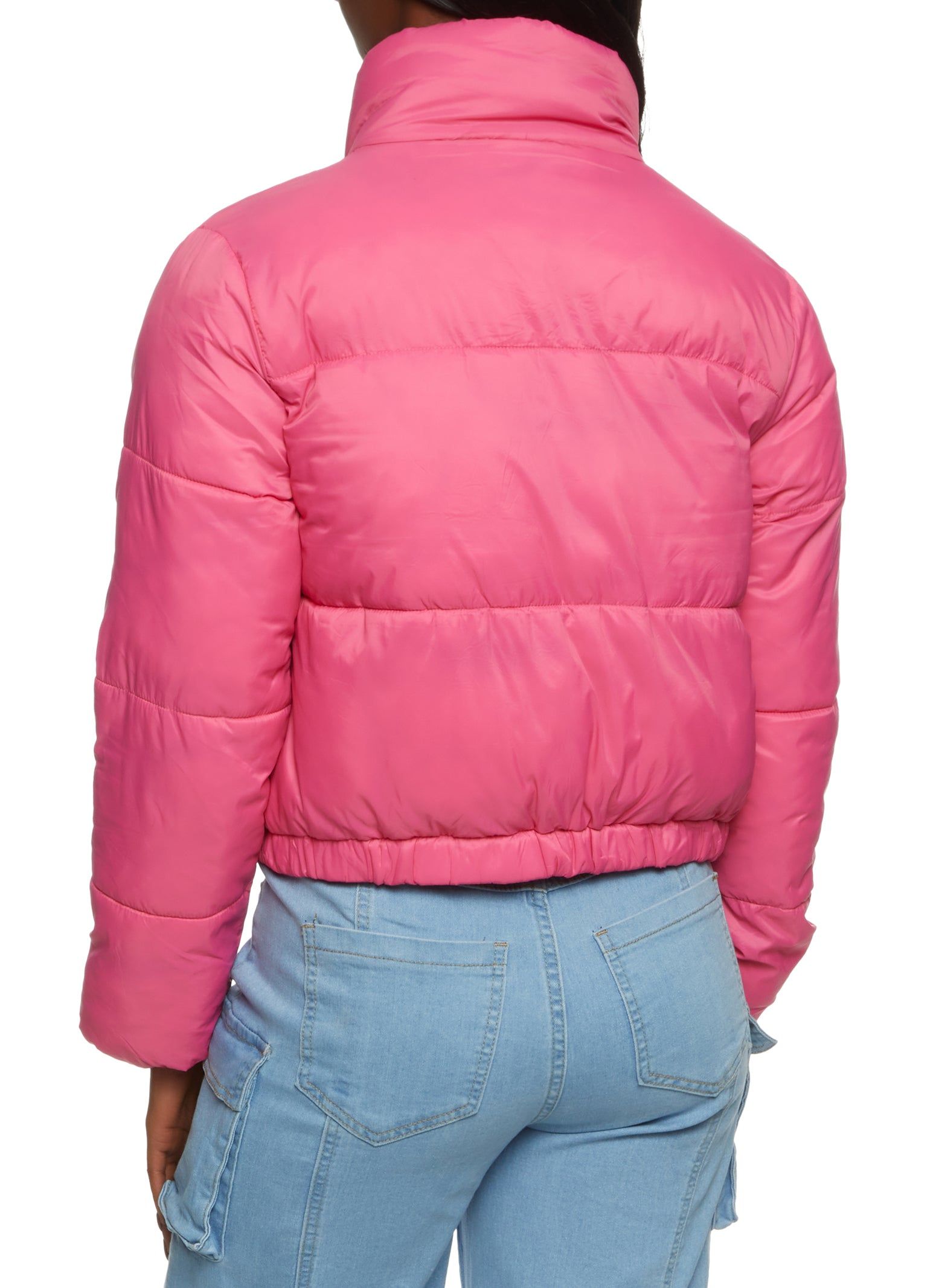 Nylon Cropped Puffer Jacket sold by Rainbow product image thumbnail 3