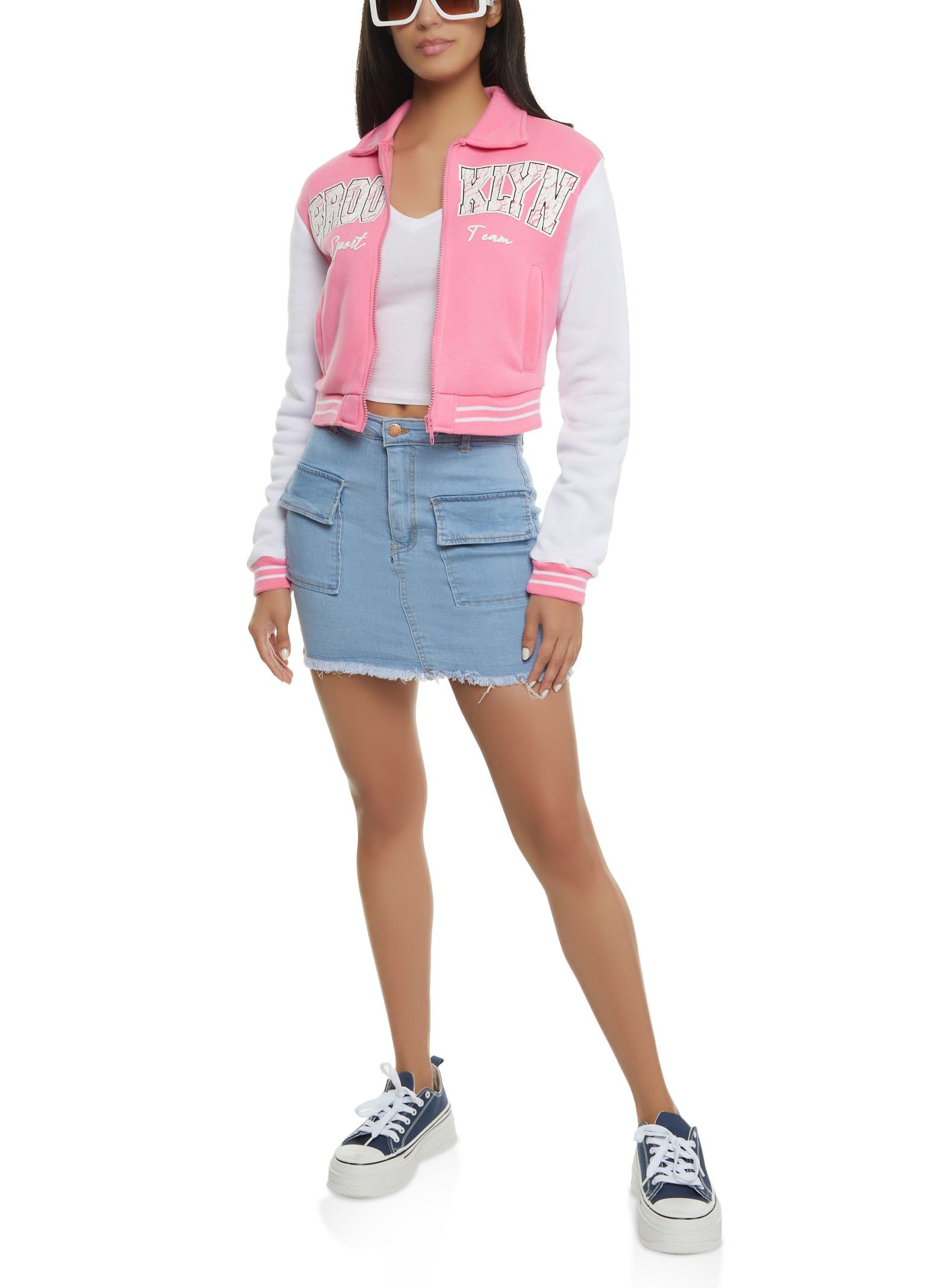 Brooklyn Zip Front Varsity Jacket sold by Rainbow product image thumbnail 2