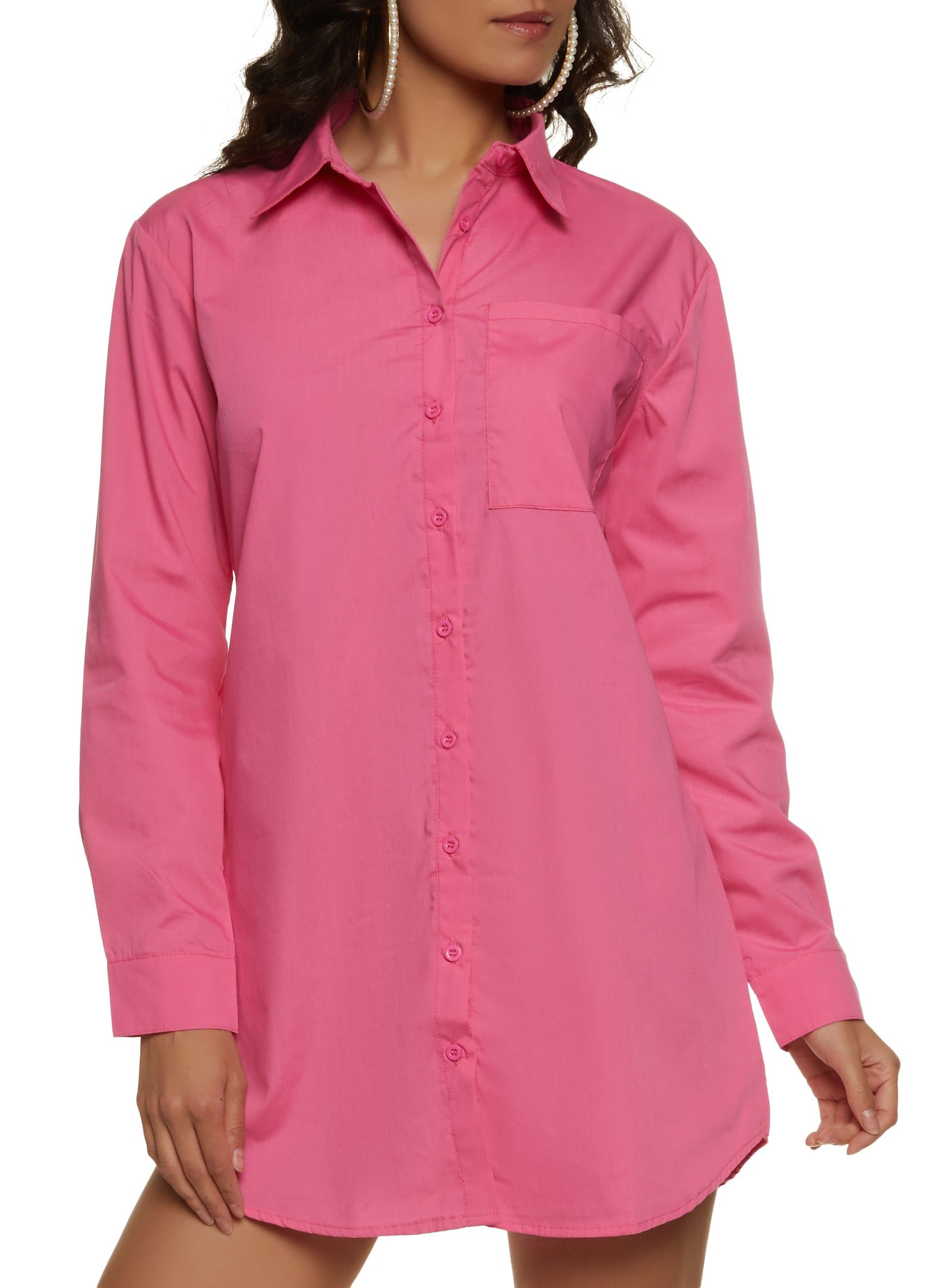 Solid Poplin Shirt Dress sold by Rainbow