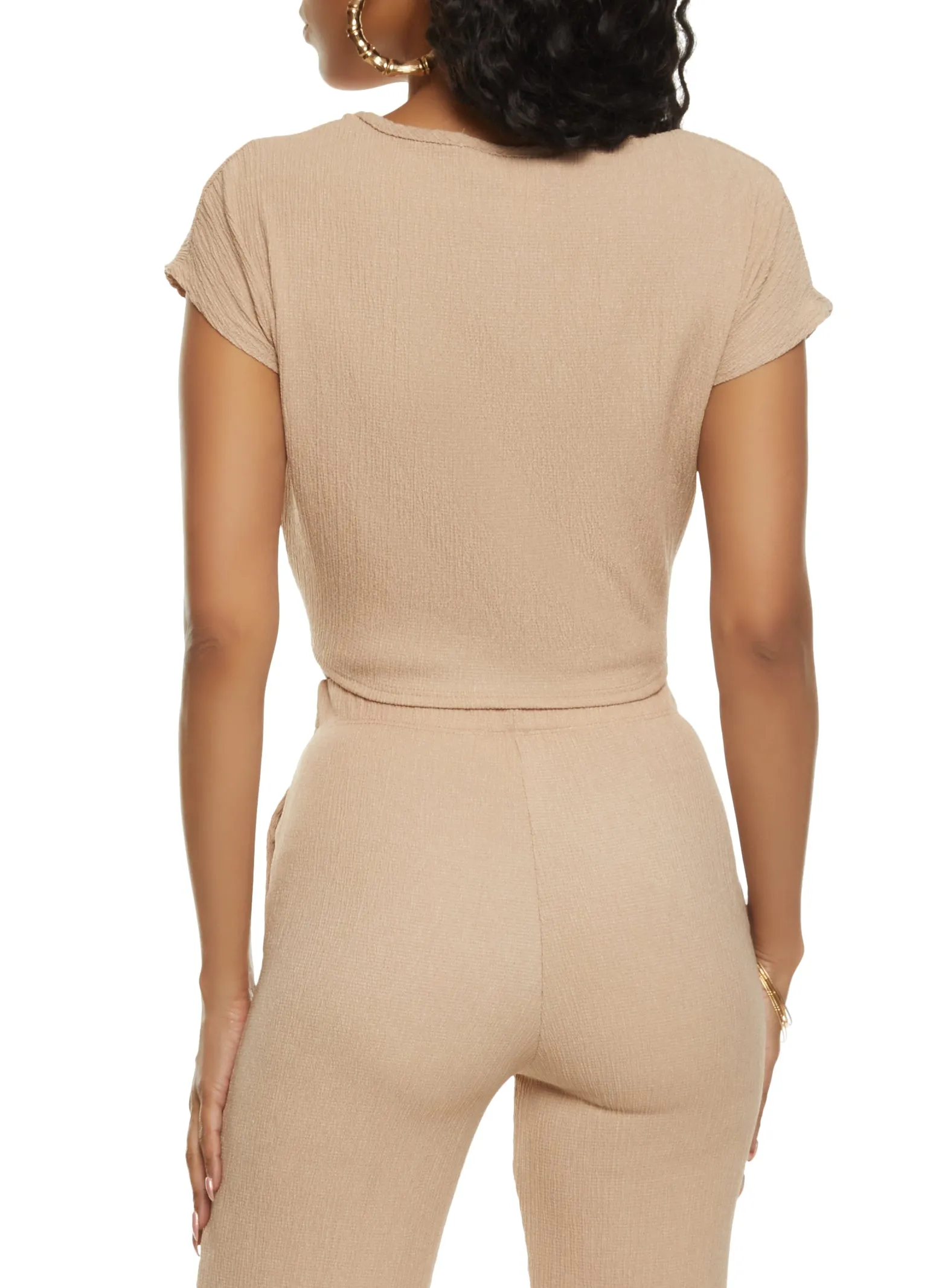 Textured Crop Top sold by Rainbow product image thumbnail 3