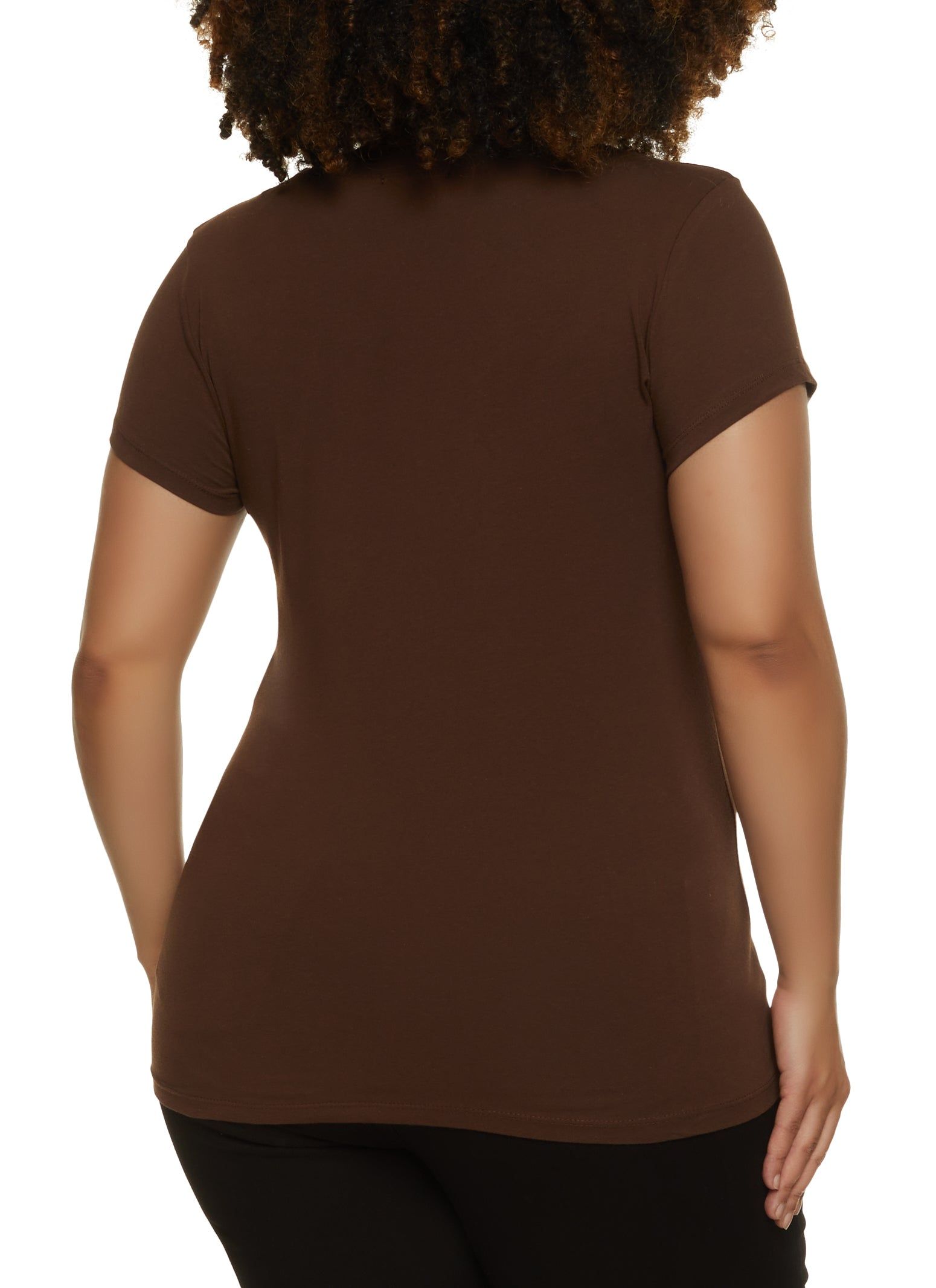 Plus Size V Neck Tee sold by Rainbow product image thumbnail 2