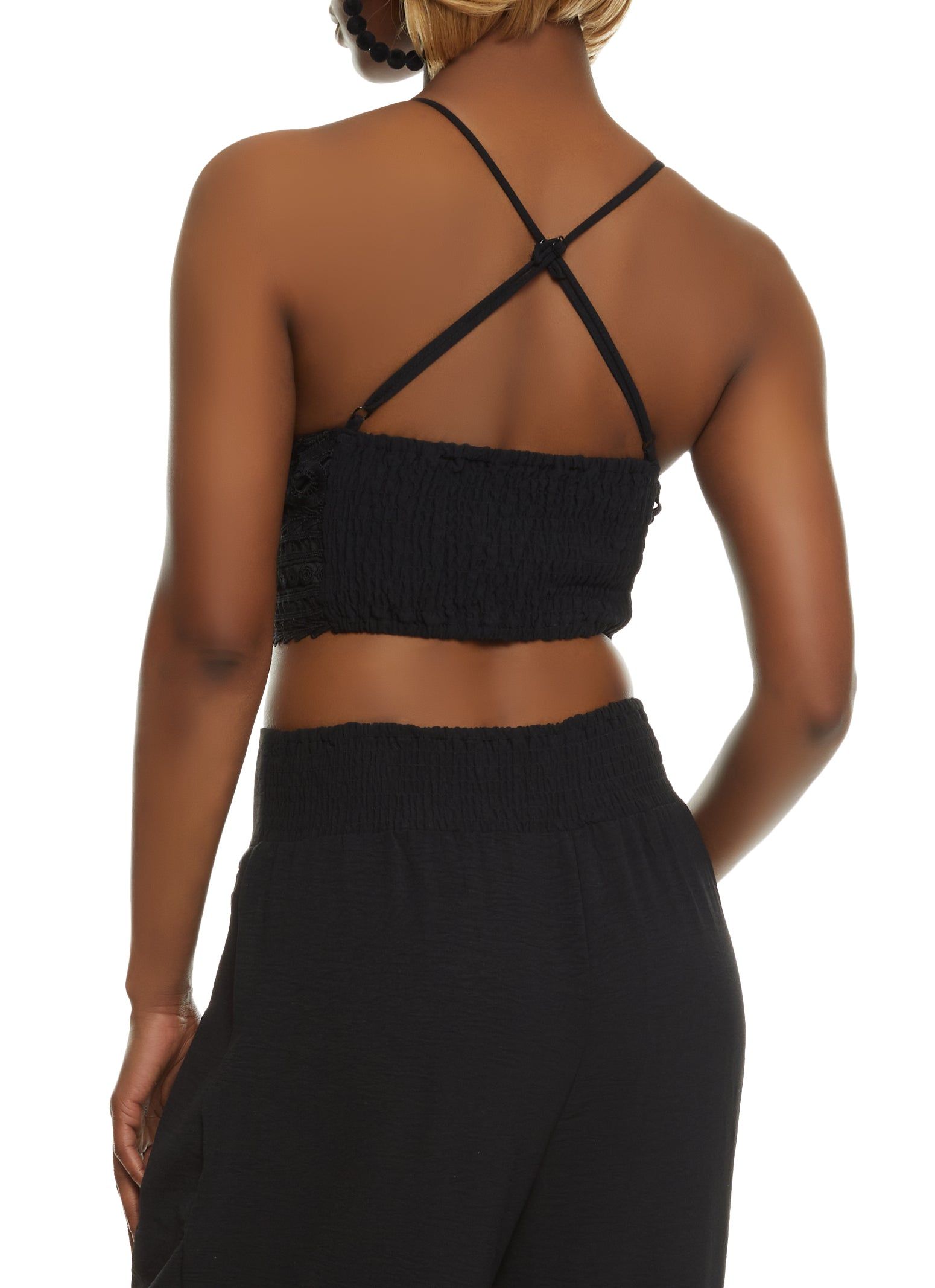 Crochet Smocked Back Bustier sold by Rainbow product image thumbnail 3