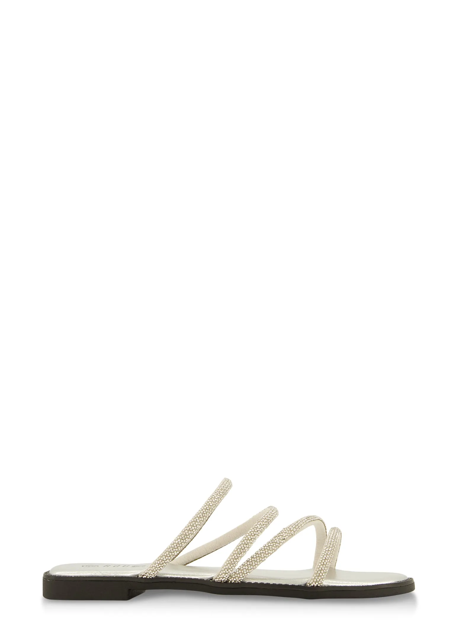 Open Toe Strappy Rhinestone Slide Sandals sold by Rainbow product image thumbnail 2