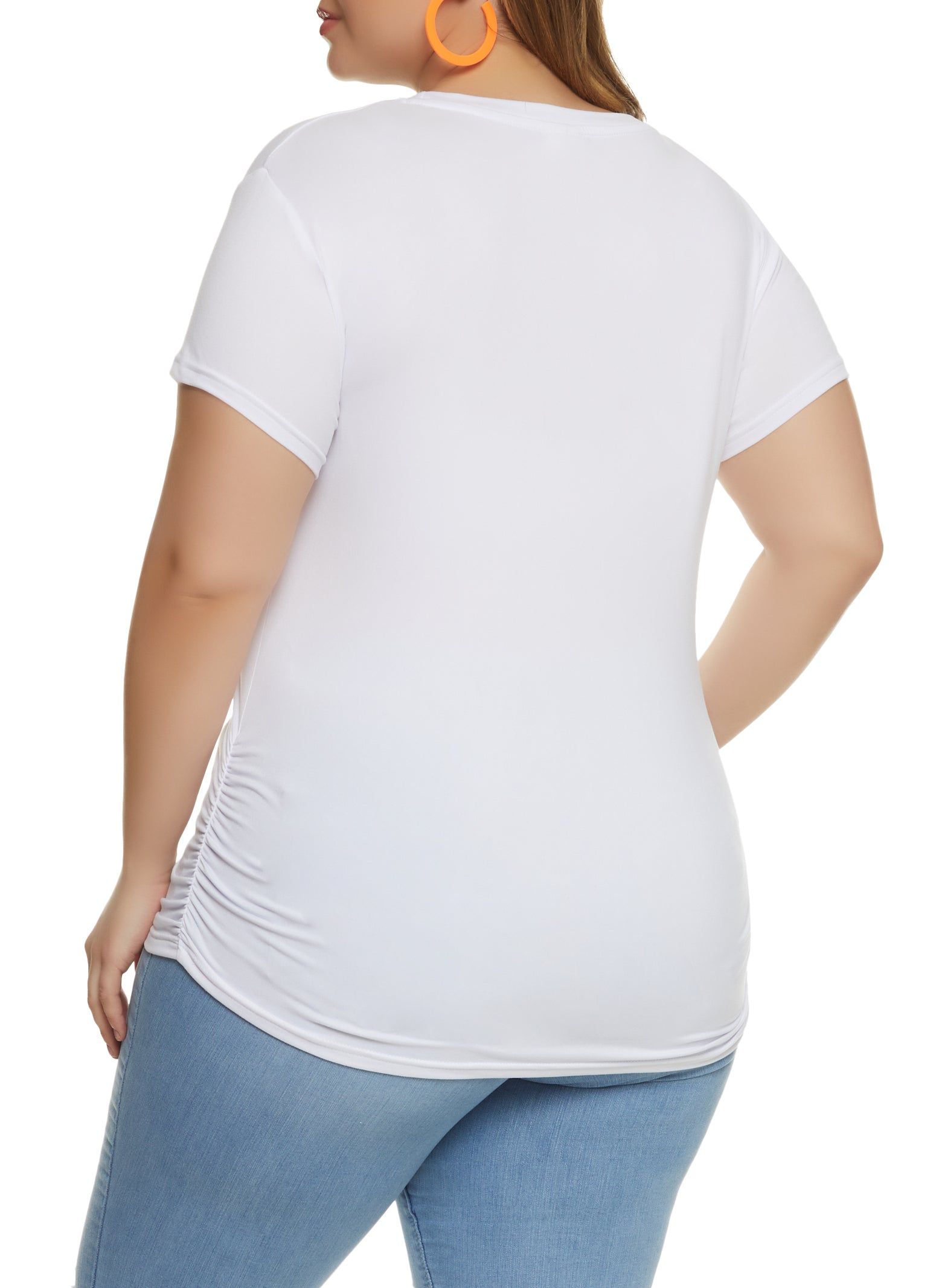 Plus Size Beautiful Queen Ruched Graphic Tee sold by Rainbow product image thumbnail 2