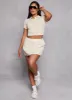 Daisy Knit Varsity Stripe Cropped Polo Shirt sold by Rainbow