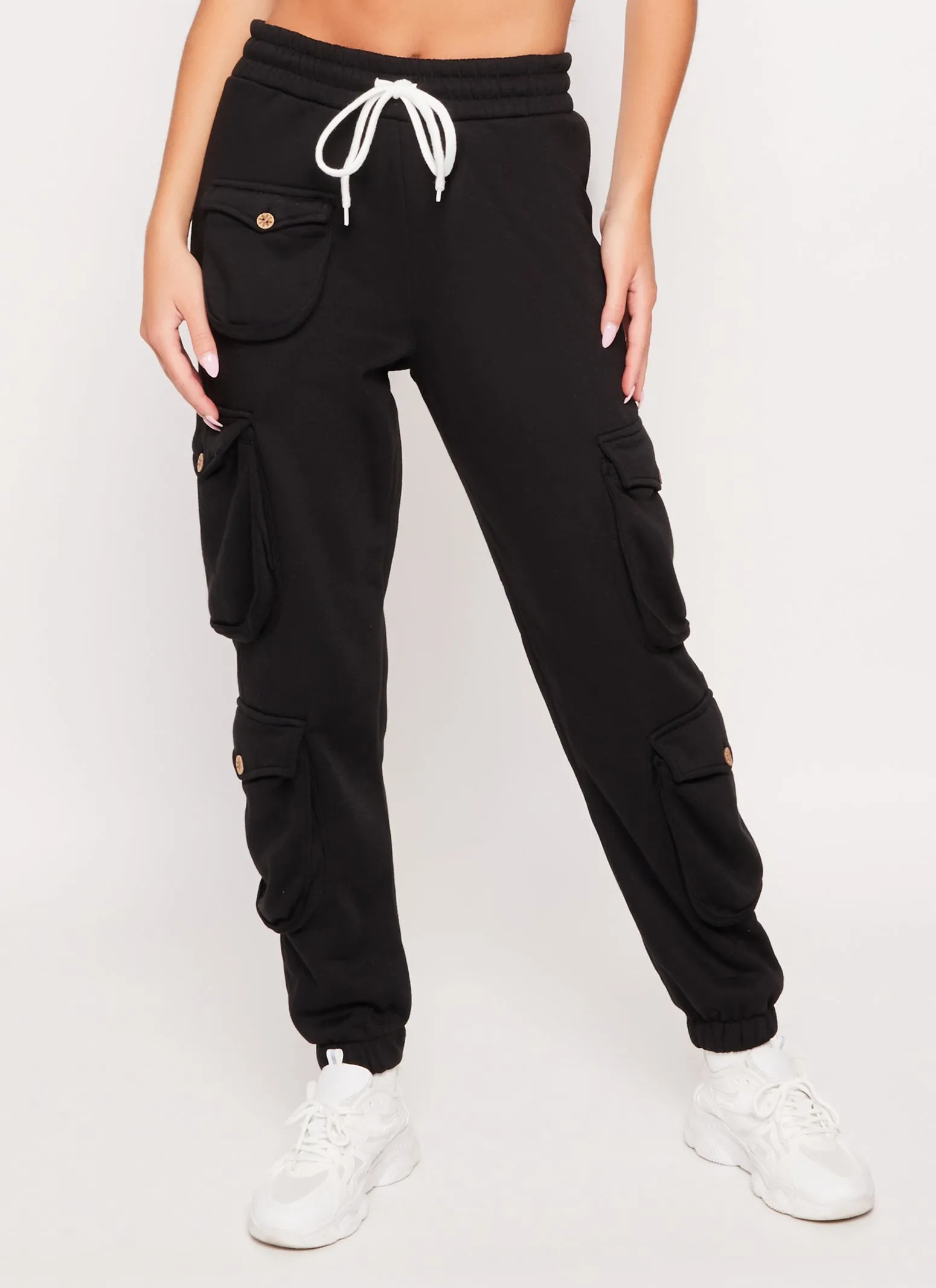 Fleece Cargo Pocket Drawstring Joggers sold by Rainbow product image thumbnail 2