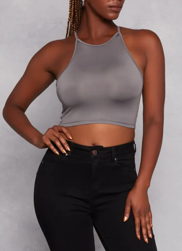 Daisy High Neck Cropped Cami sold by Rainbow