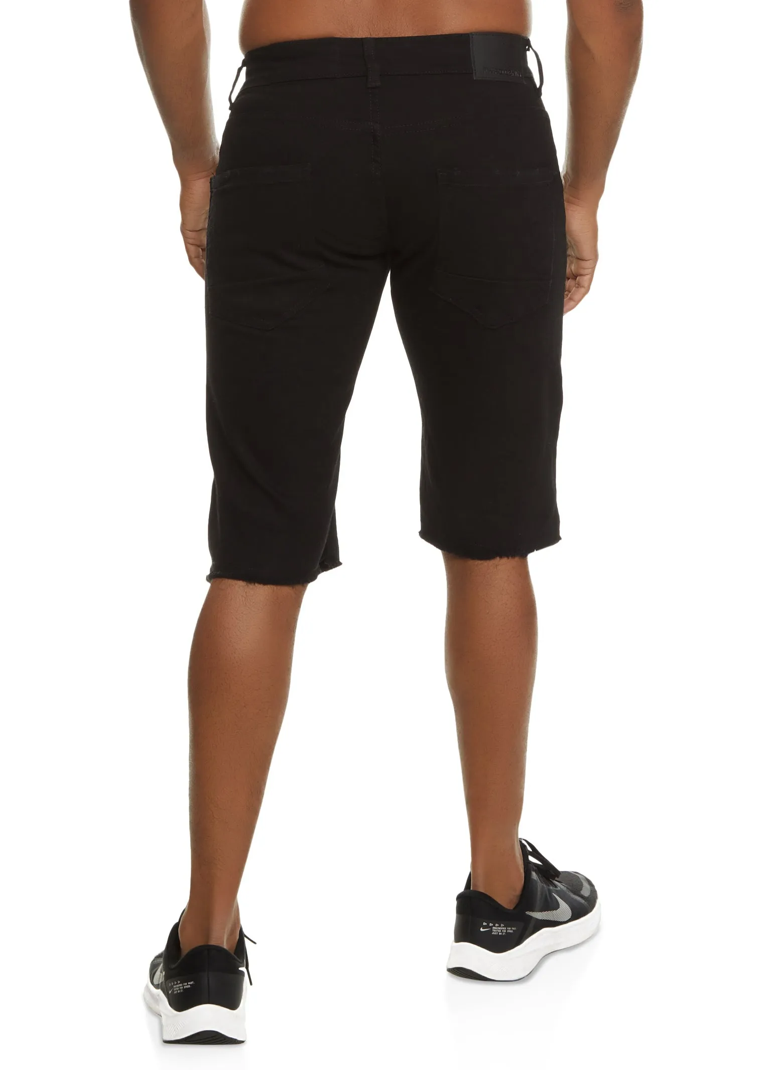 Mens Denim Distressed Moto Shorts sold by Rainbow product image thumbnail 2