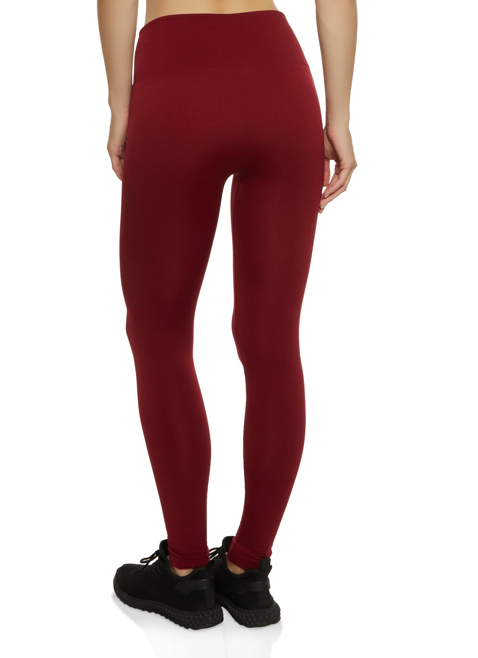 Textured Waistband High Waist Leggings sold by Rainbow product image thumbnail 2