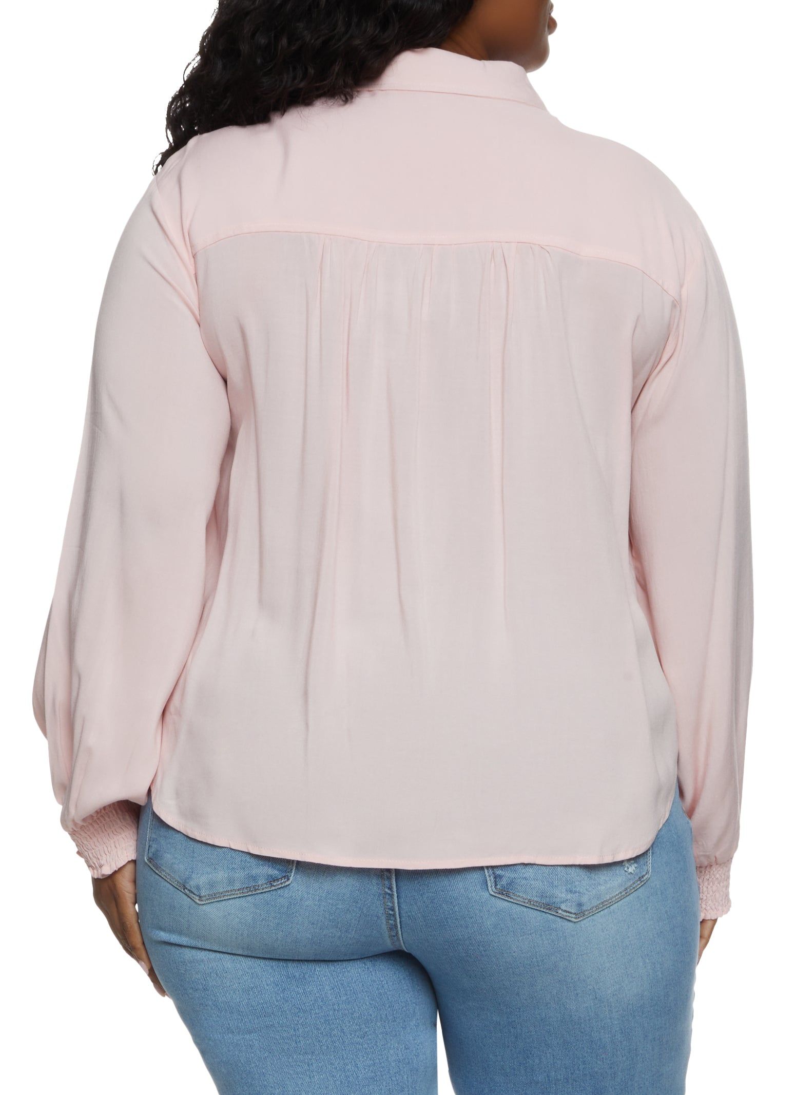 Plus Size Smocked Cuff Popover Top sold by Rainbow product image thumbnail 2