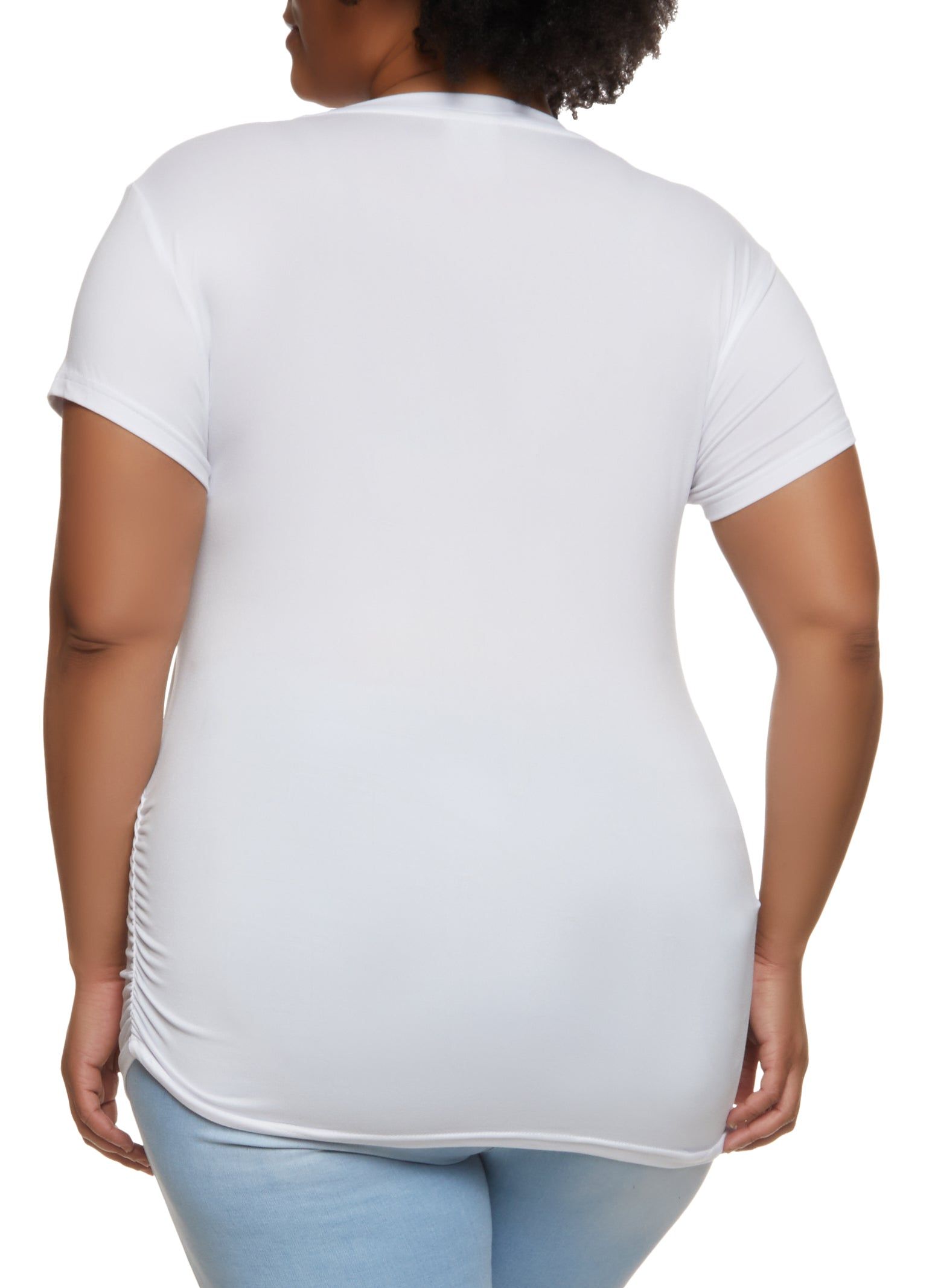 Plus Size Queen Embossed Foil Graphic Tee sold by Rainbow product image thumbnail 2
