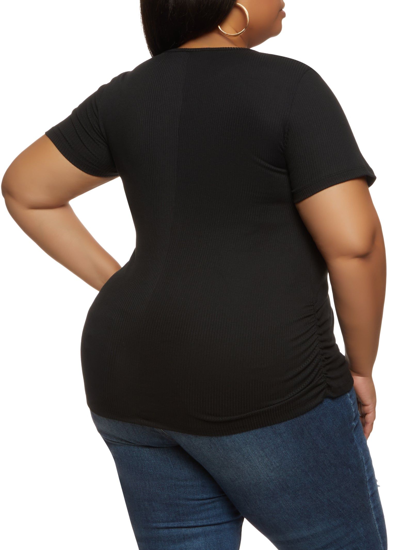 Plus Size Blessed All Day Everyday Rhinestone Embossed Tee sold by Rainbow product image thumbnail 2