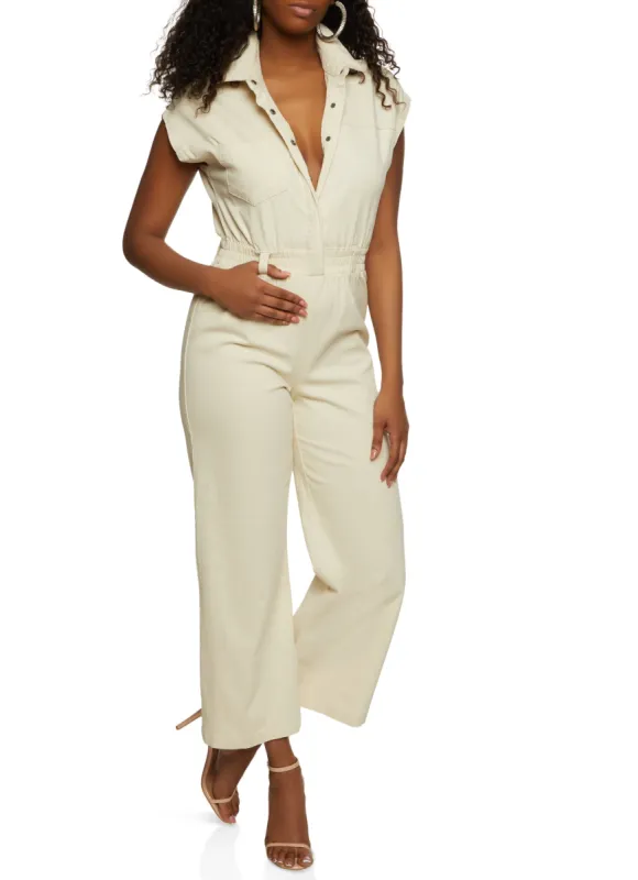 Twill Utility Jumpsuit sold by Rainbow