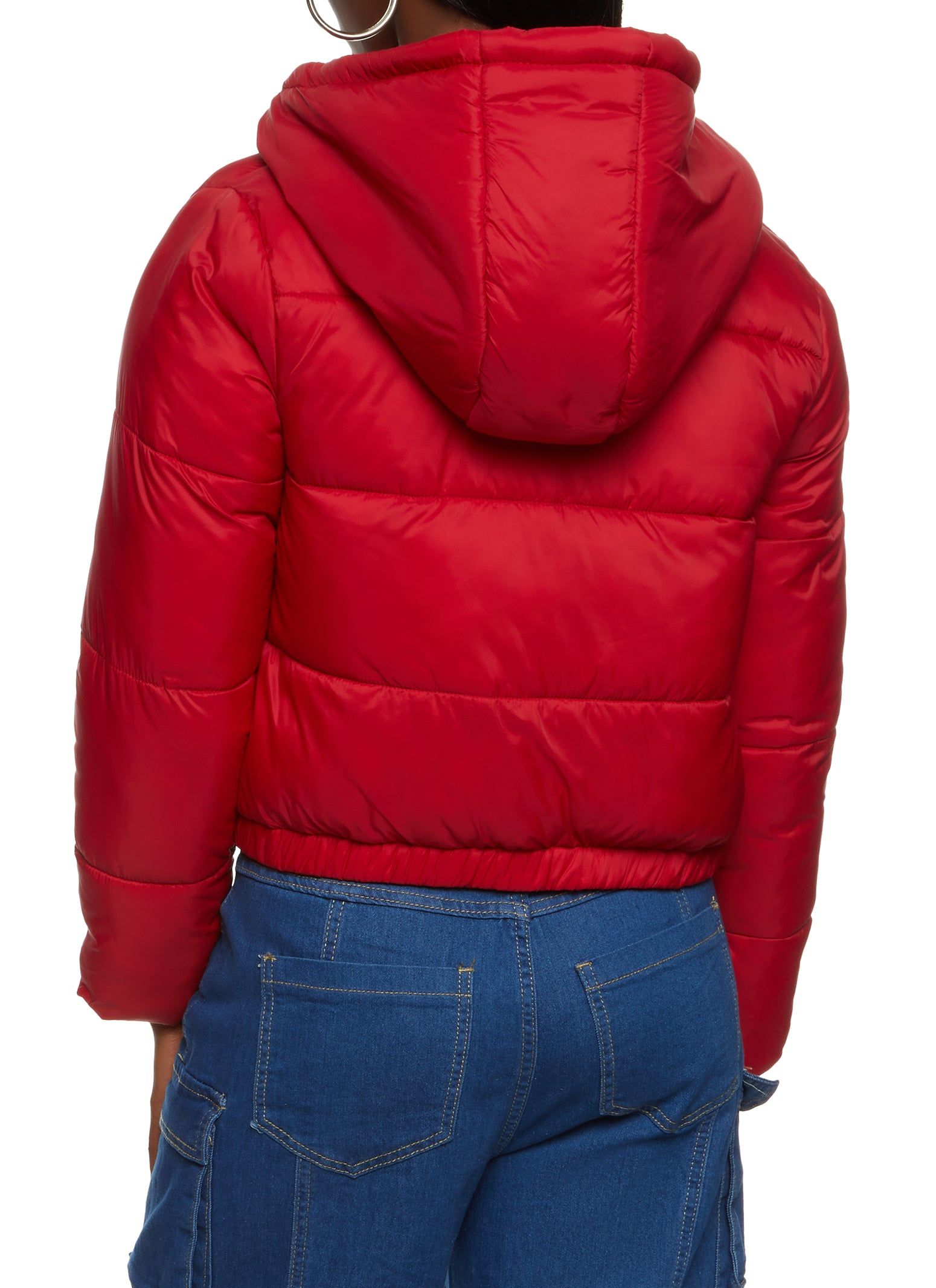 Hooded Zip Front Puffer Jacket sold by Rainbow product image thumbnail 3