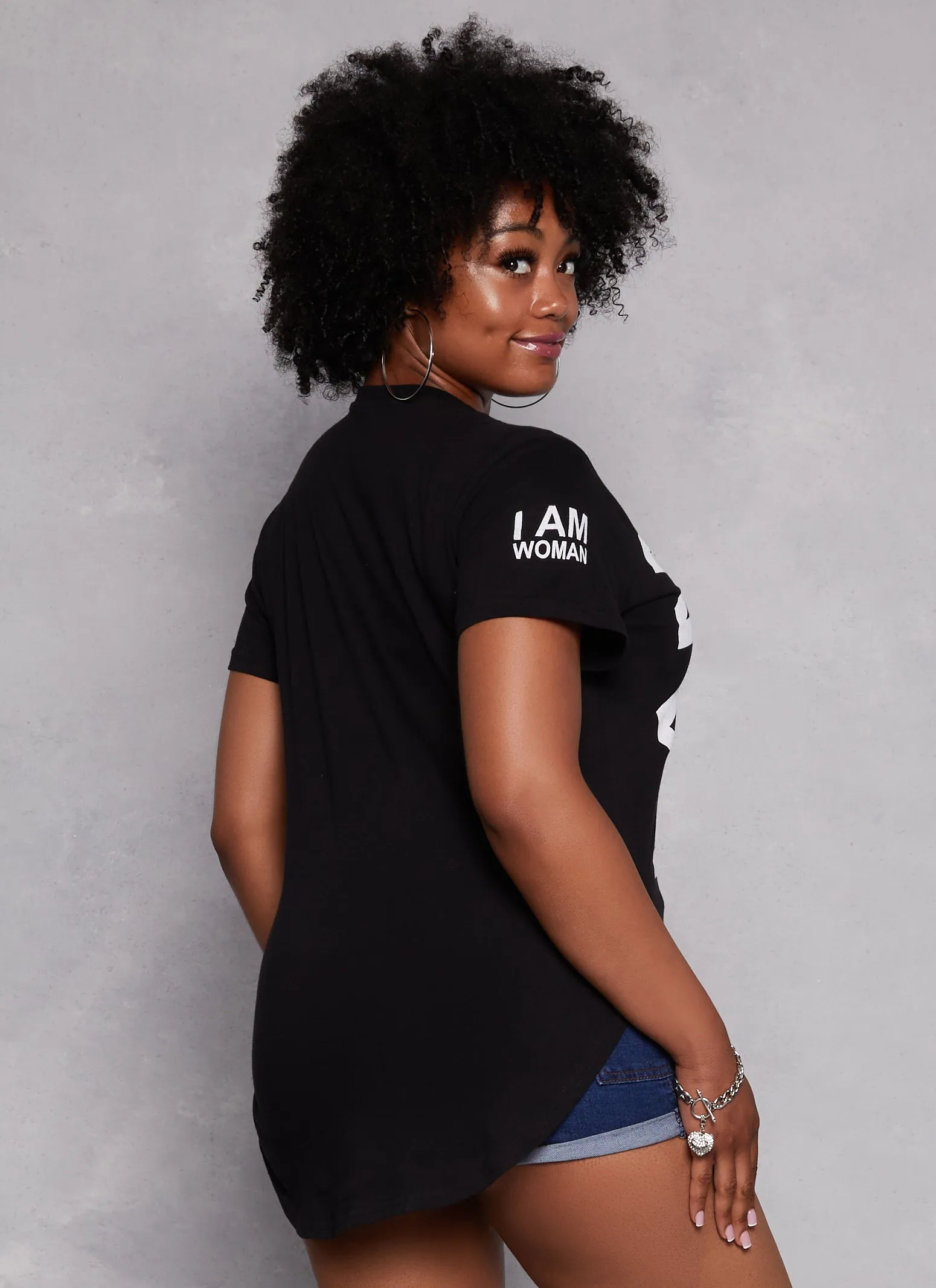 Plus Size I Am Graphic High Low Tee sold by Rainbow product image thumbnail 3