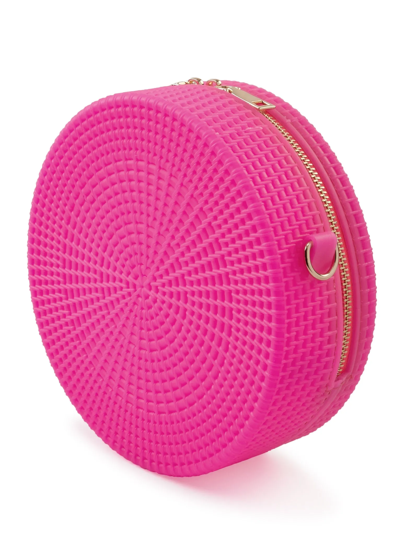 Textured Silicone Circular Crossbody Bag sold by Rainbow product image thumbnail 3