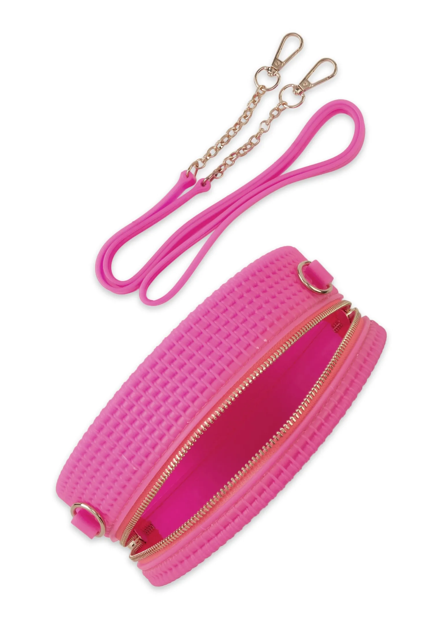 Textured Silicone Circular Crossbody Bag sold by Rainbow product image thumbnail 5
