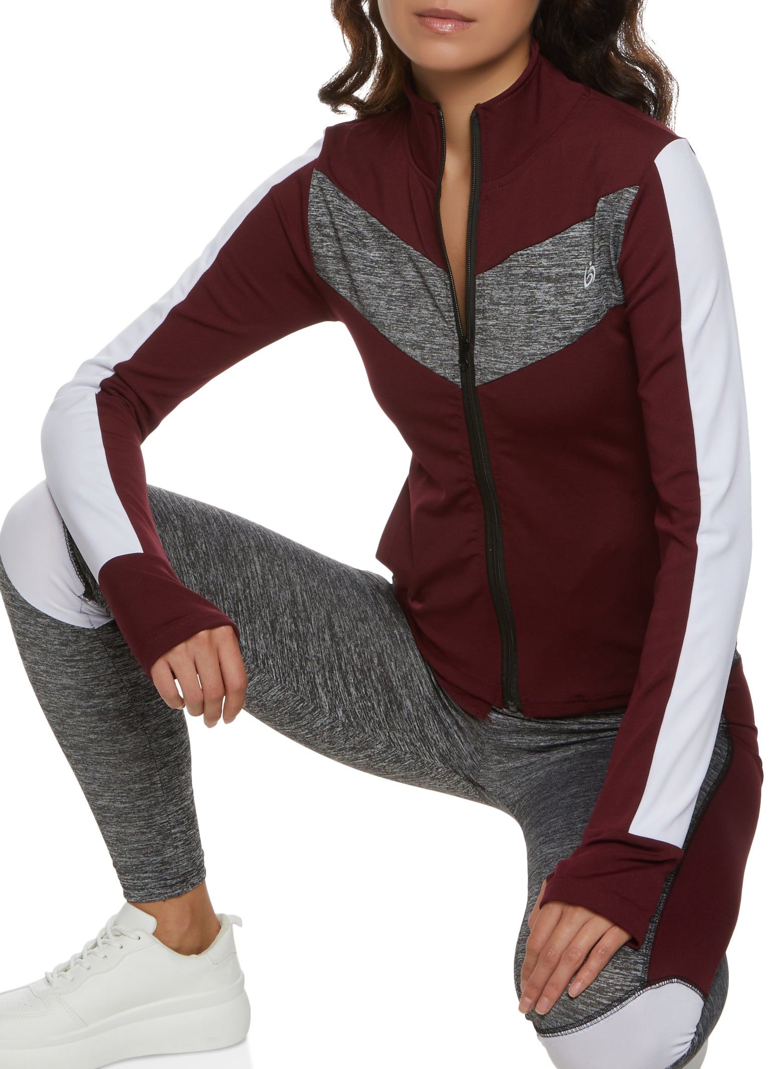 Chevron Zip Front Active Track Jacket sold by Rainbow